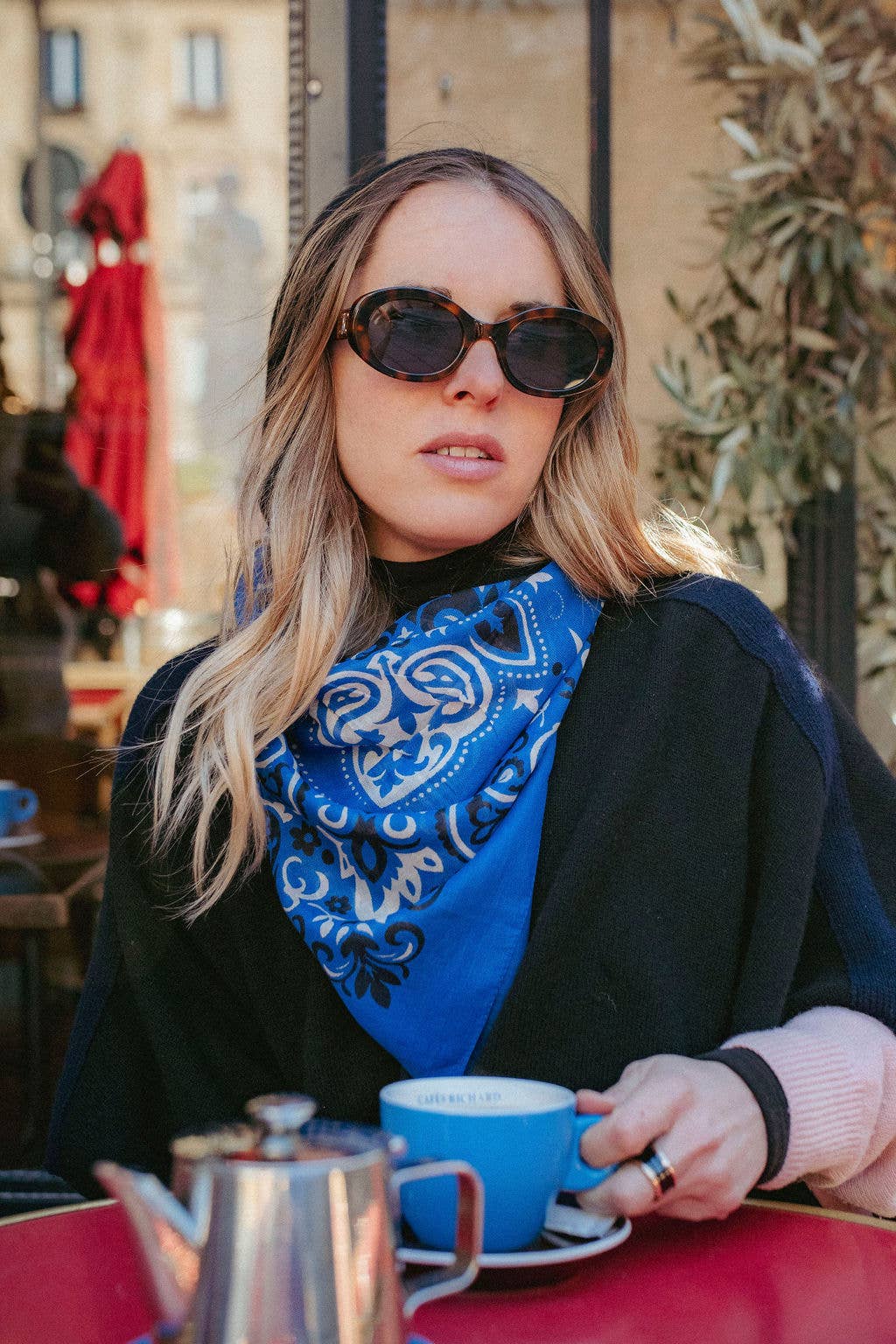 Bandana bleu - Maison Lecomte Flament