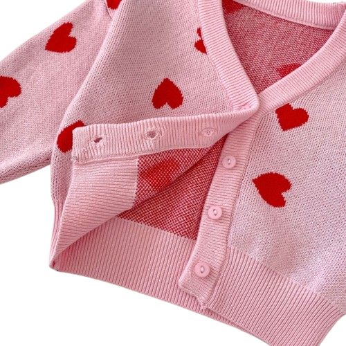 Cardigan ROSE - Coeur