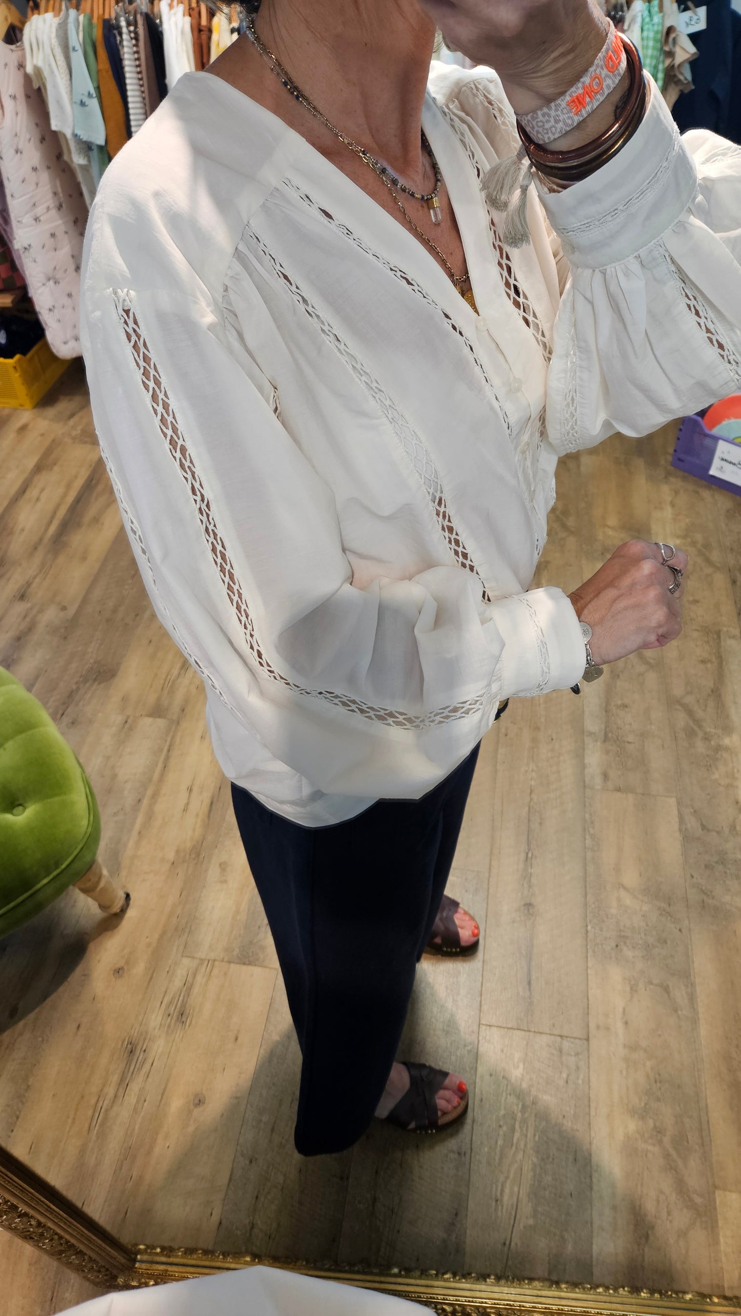 Blouse WHITE SAND - Objhelena