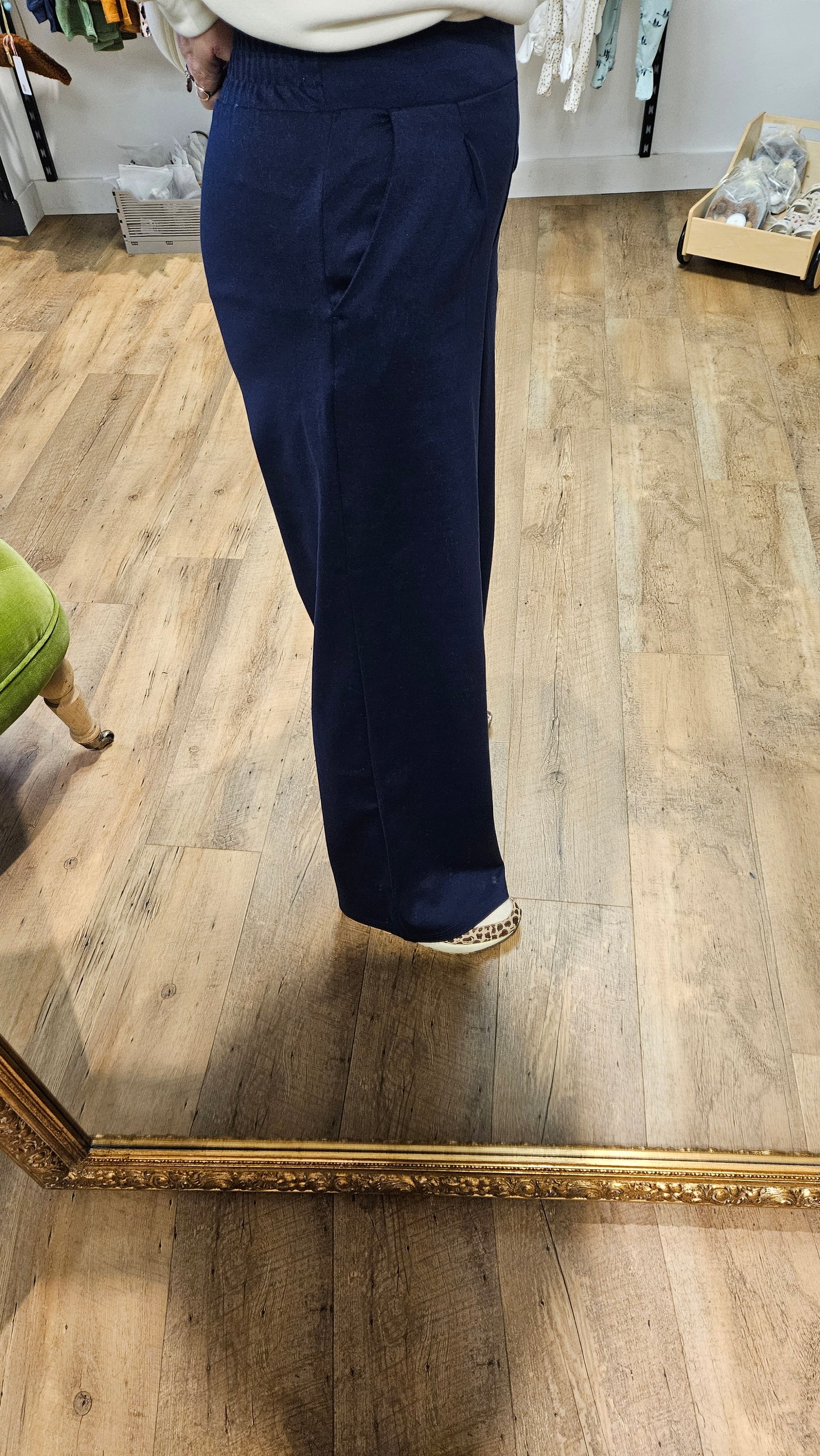 Pantalon MARITIME BLUE - IHKATE SUS LONG WIDE PA2