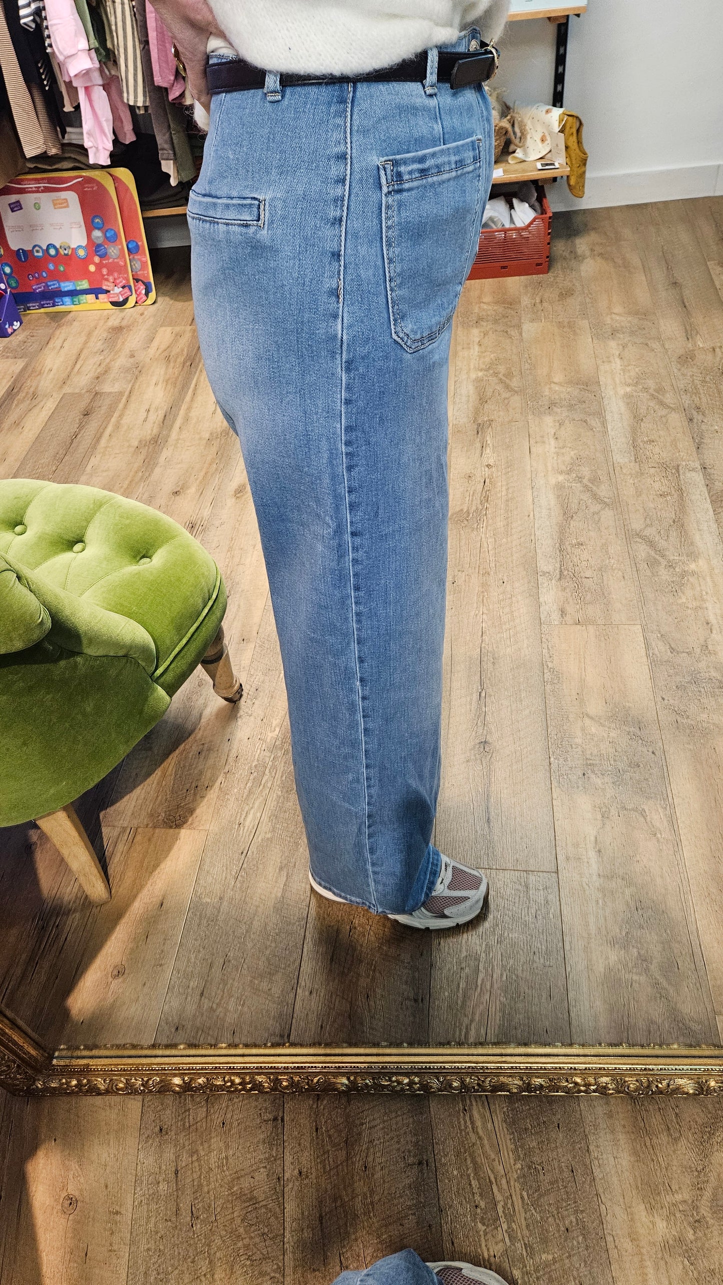 Jeans Wide "Nolia" - Bleu Clair