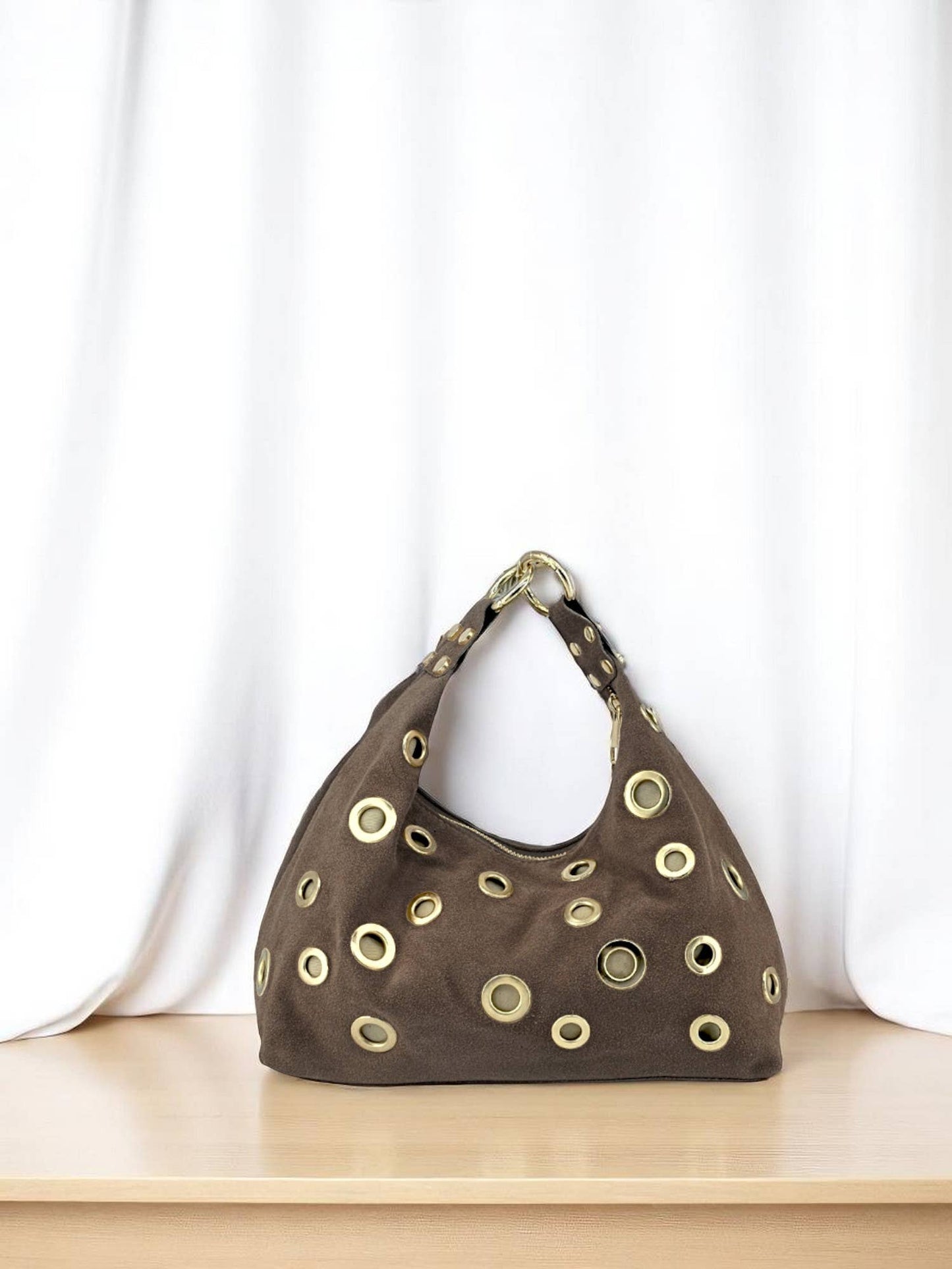 Sac en cuir suédé LIE DE VIN- Genesis