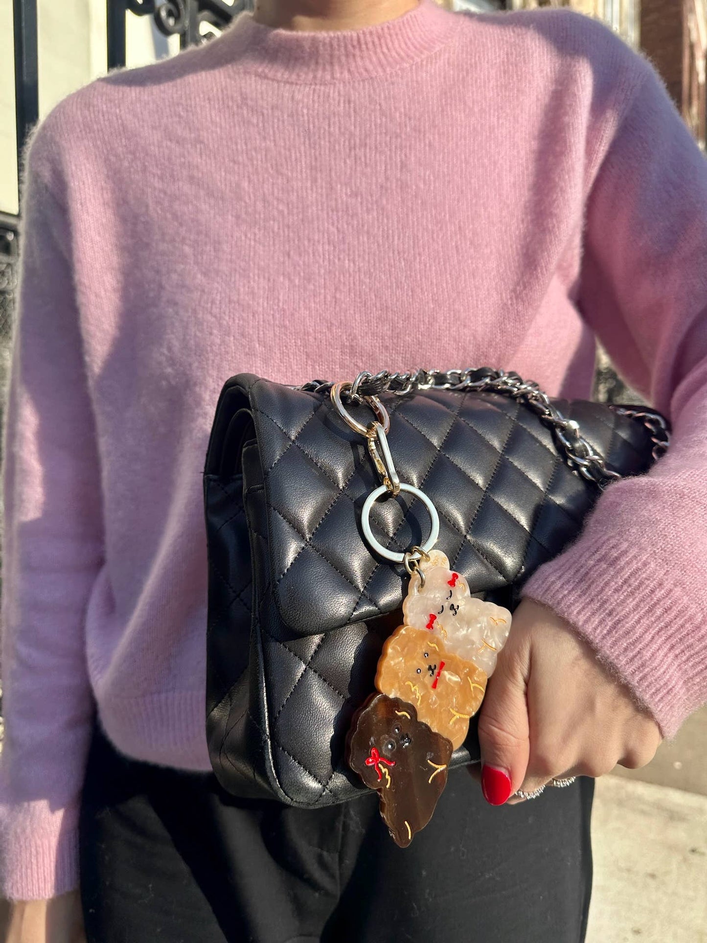 Porte-clés + Charme de Sac Chiots | Solar Eclipse