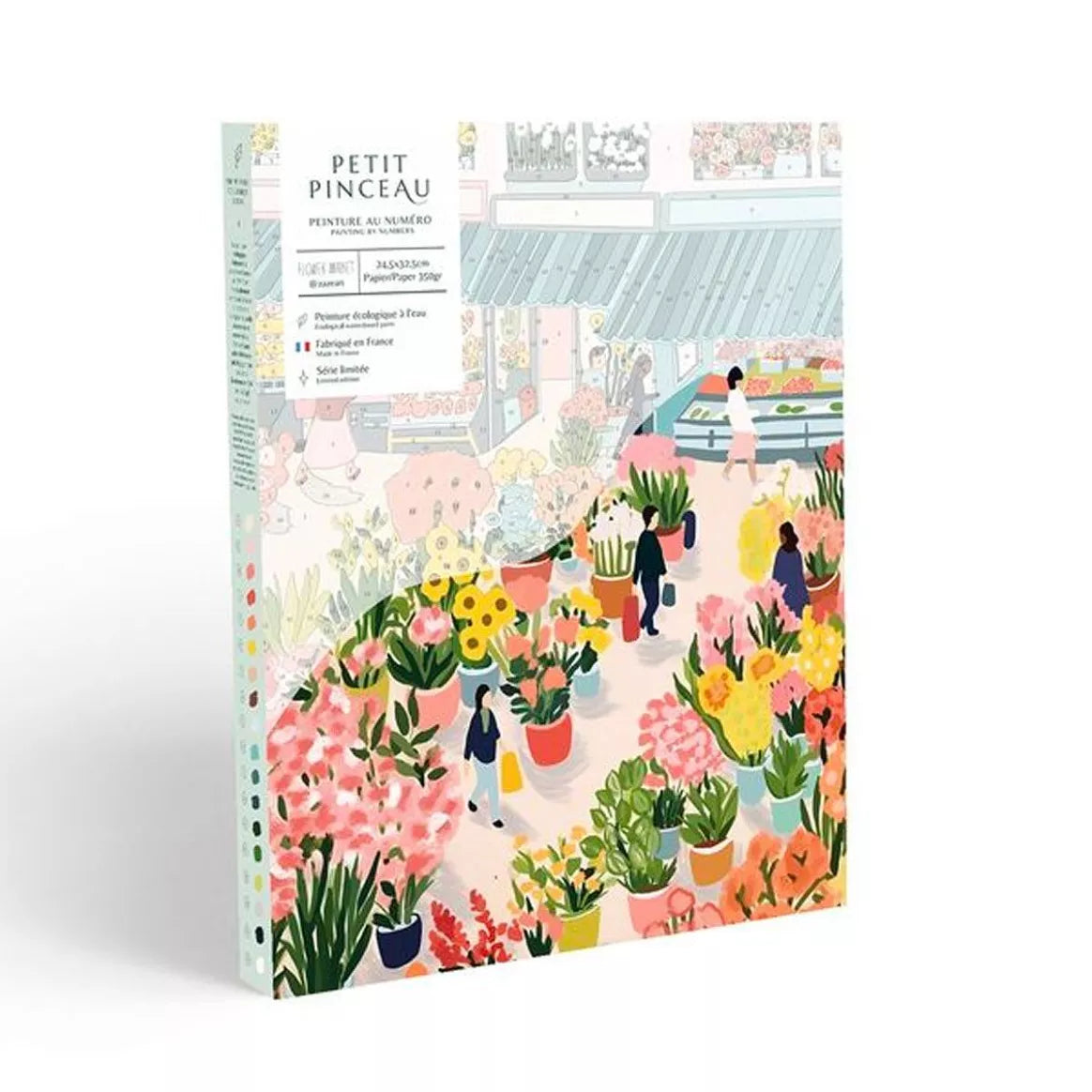 Coffret peinture au numéro - Flower market par Zaze Art