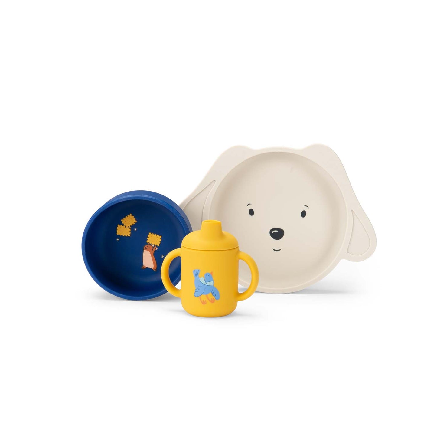 Set Vaisselle silicone - Puce et Pilou