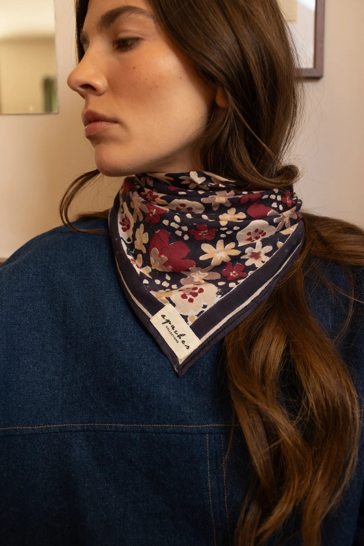 Foulard "Manika" POLLY COAL - Apaches