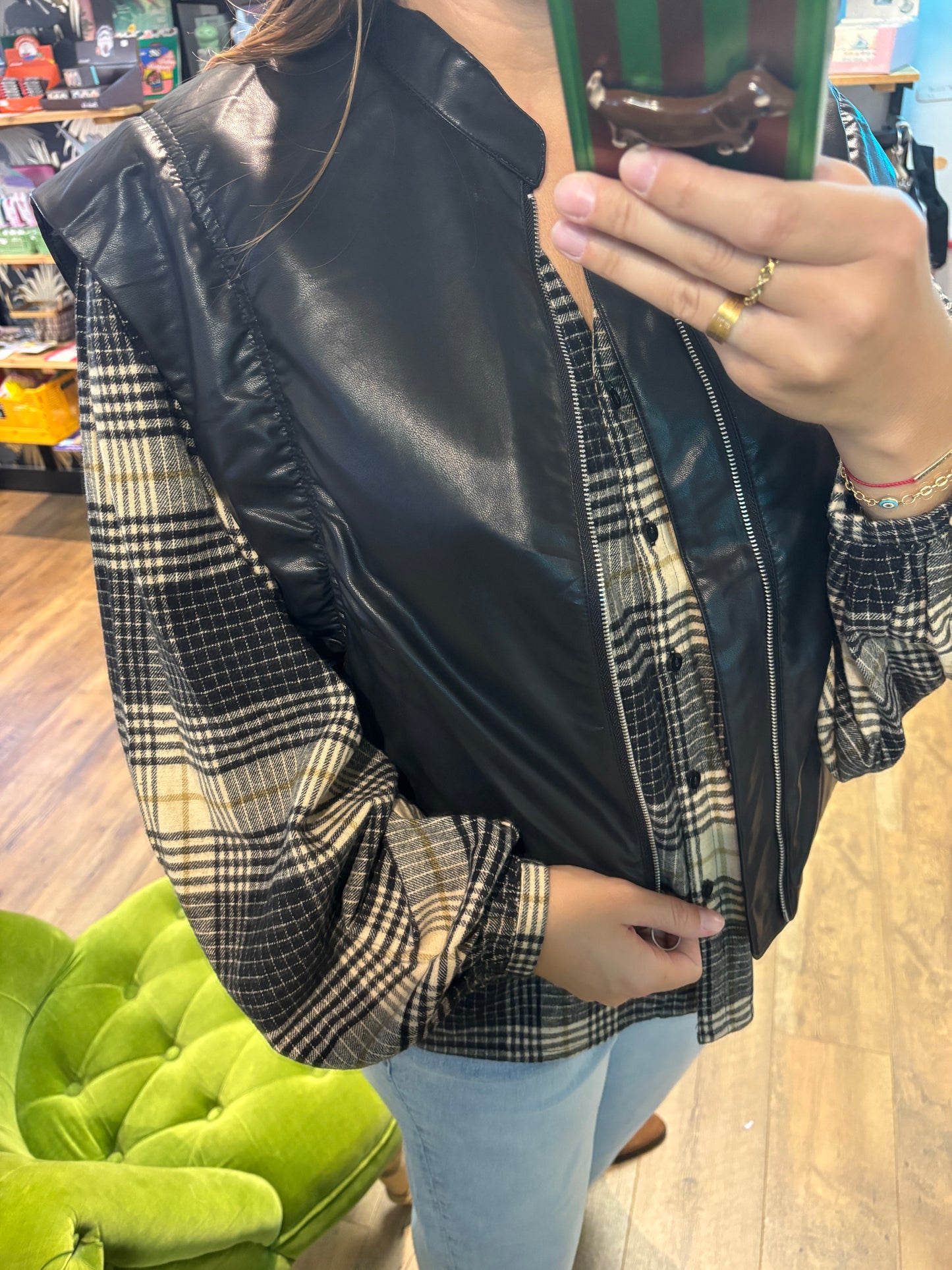 Veste sans manche NOIR - Alma