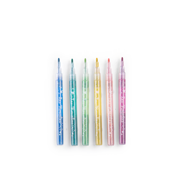 6 feutres à paillette Les Rosalies - Moulin Roty