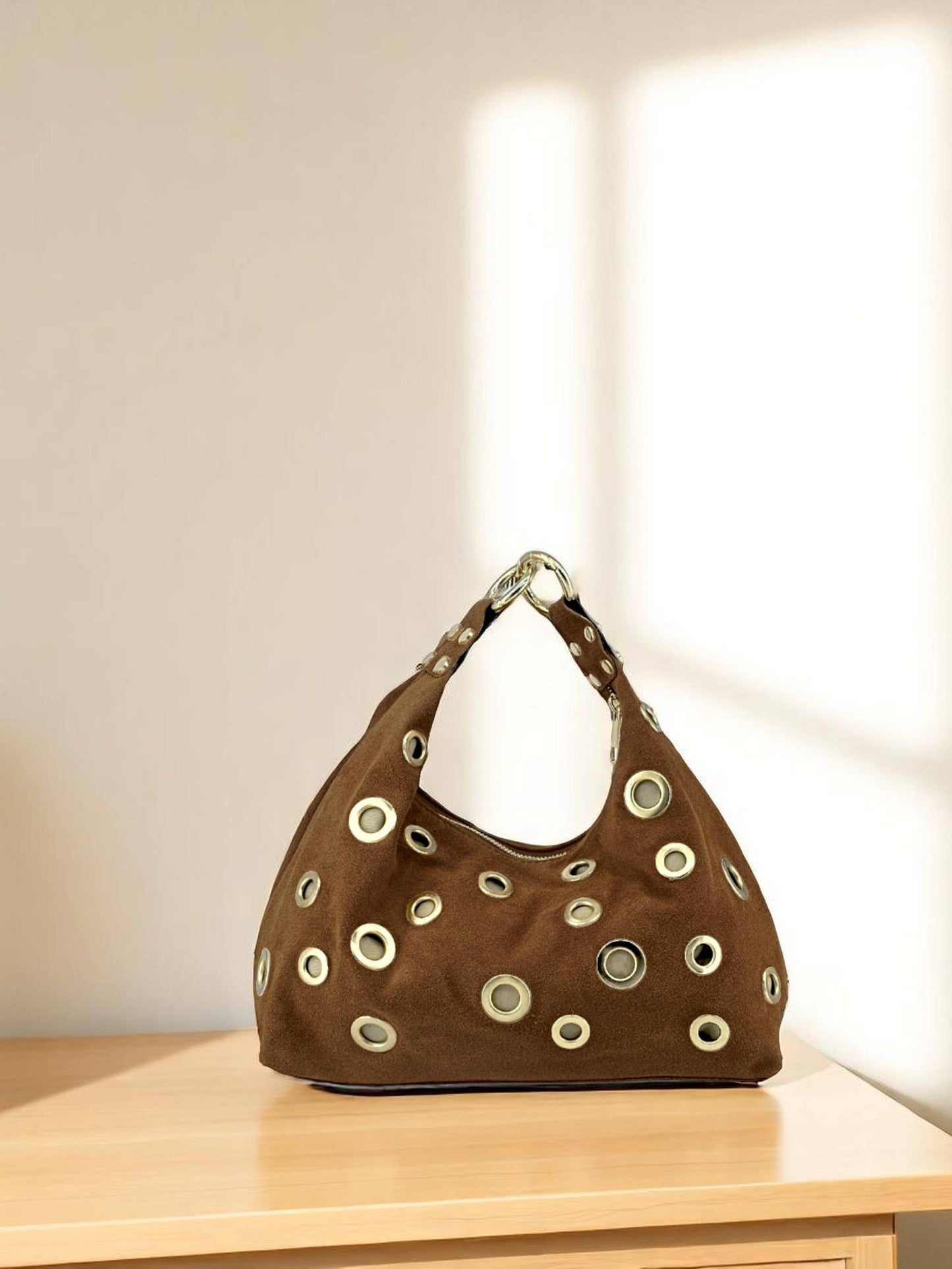 Sac en cuir suédé LIE DE VIN- Genesis