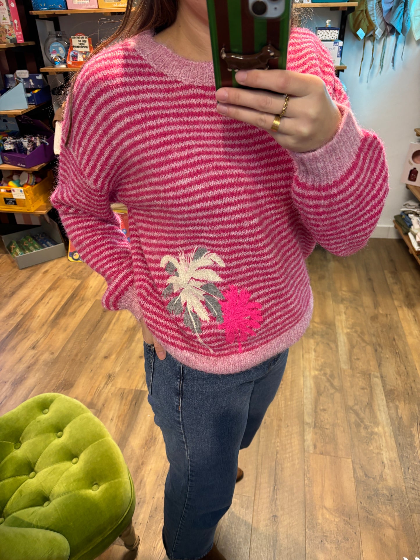 Pull RAYURE FUSHIA - Palmbeach