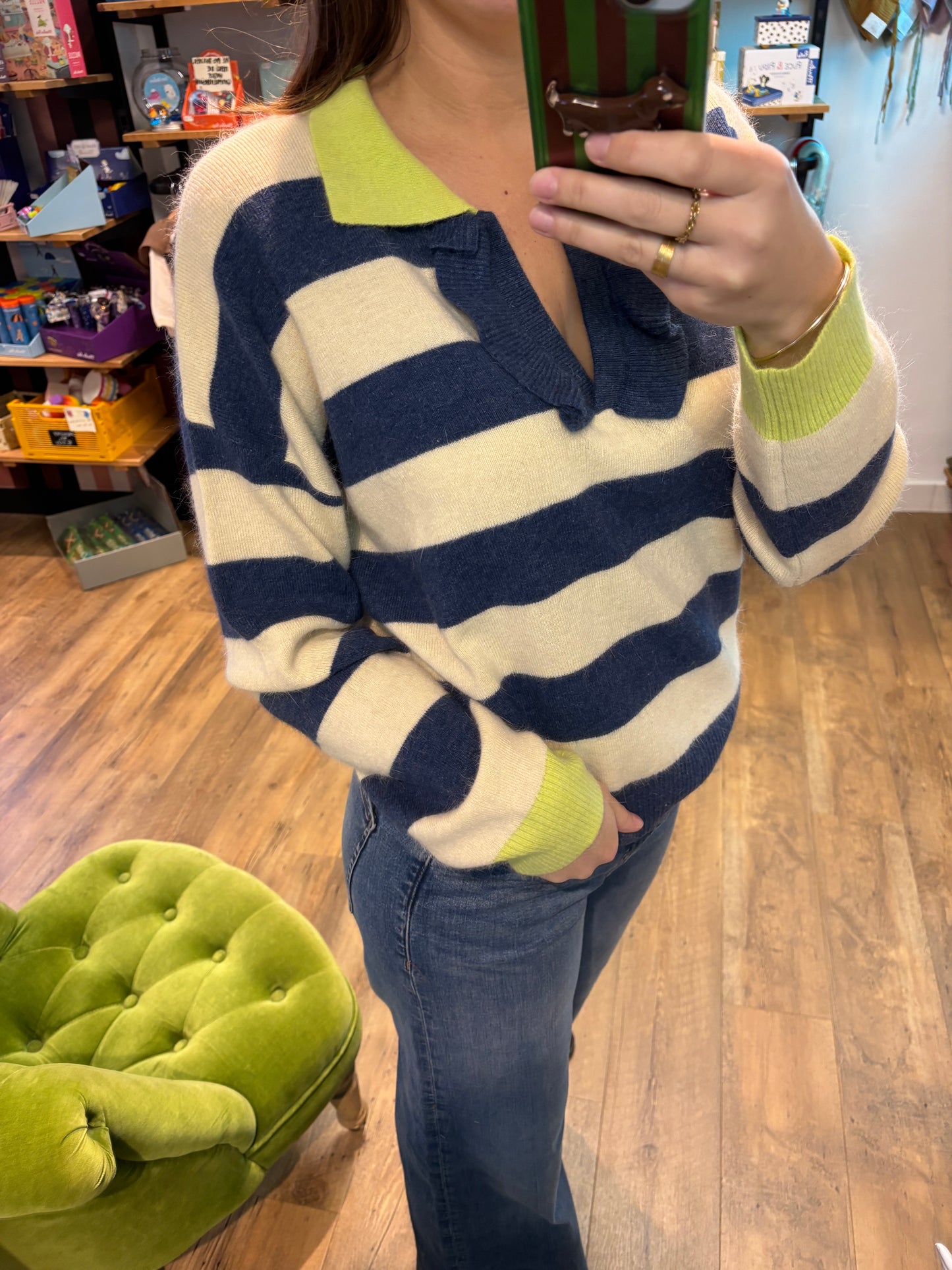 Pull RAYURE ECRU - Paulo