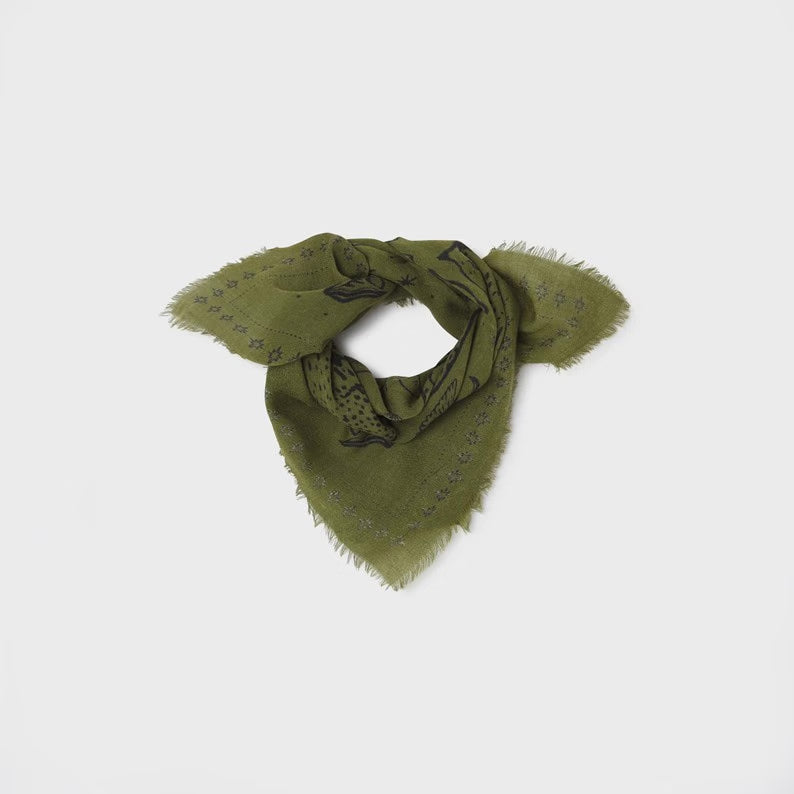 Foulard en 100% laine Sasha - KAKI
