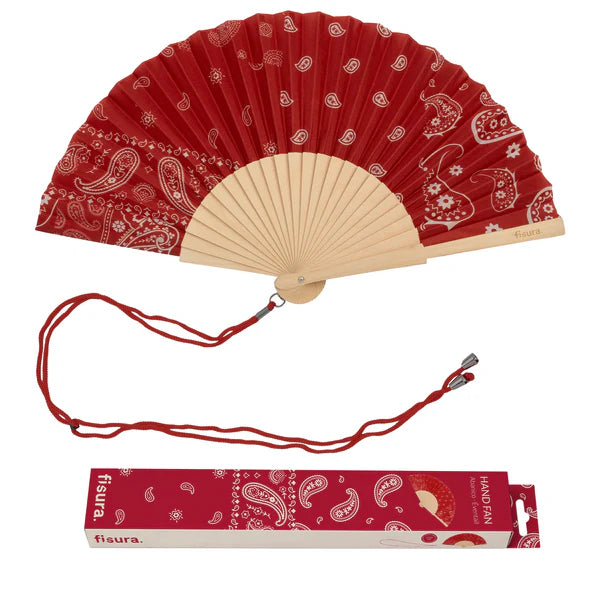 Eventail "BANDANA" - Rouge