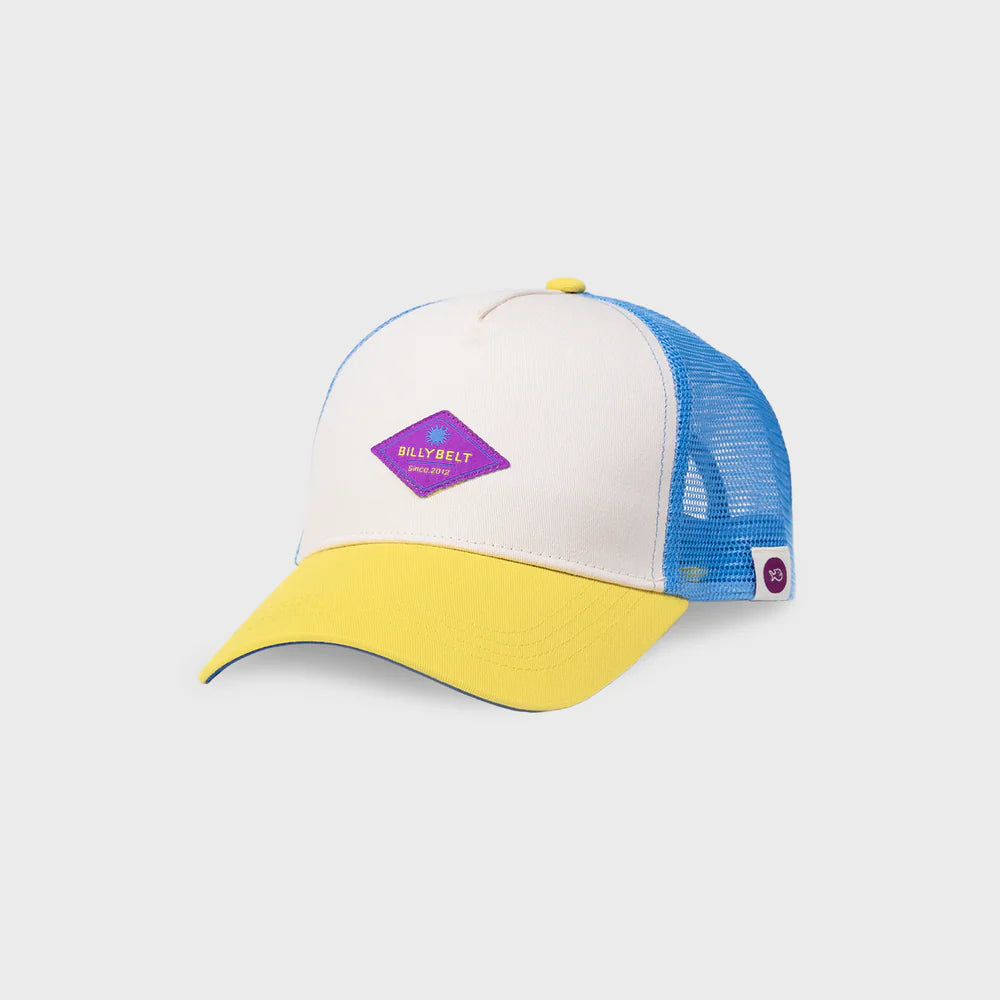 Casquette en coton Trucker - BLEU & ÉCRU