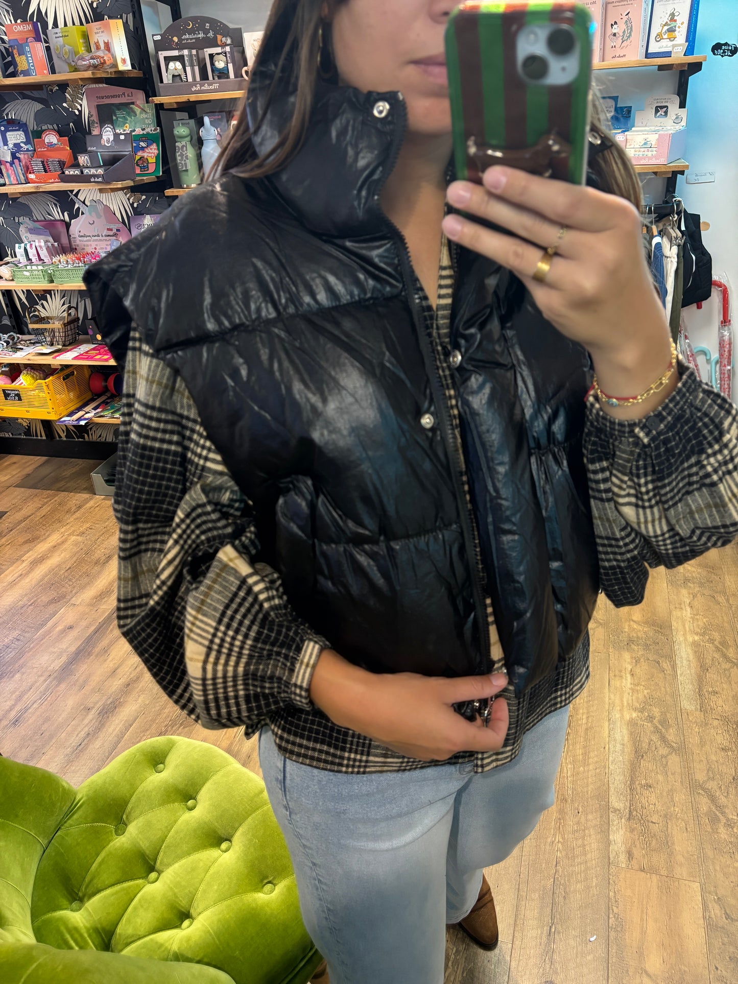 Veste sans manche NOIR - Trendy