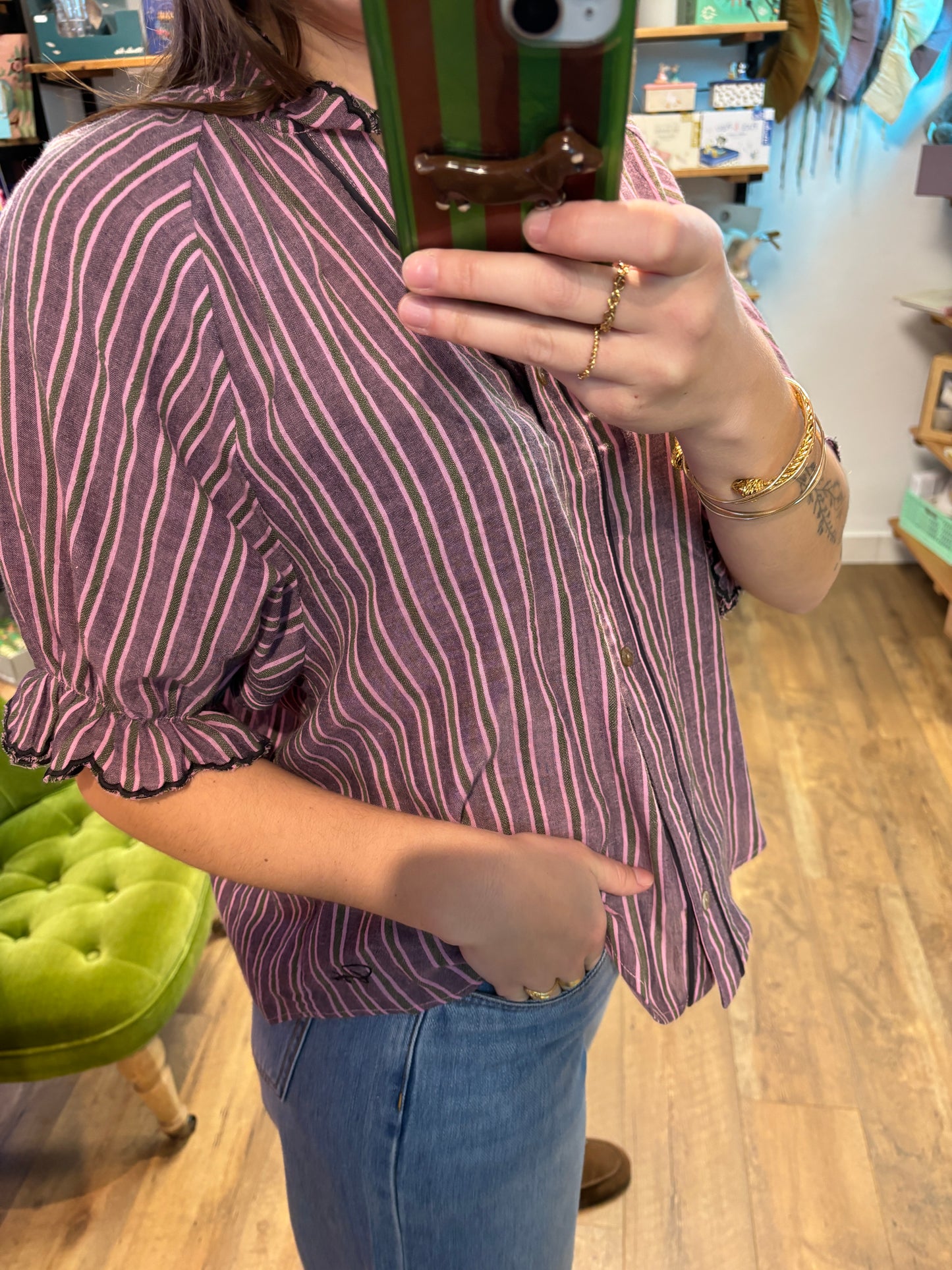 Chemise RAYURES VIOLET - Clery