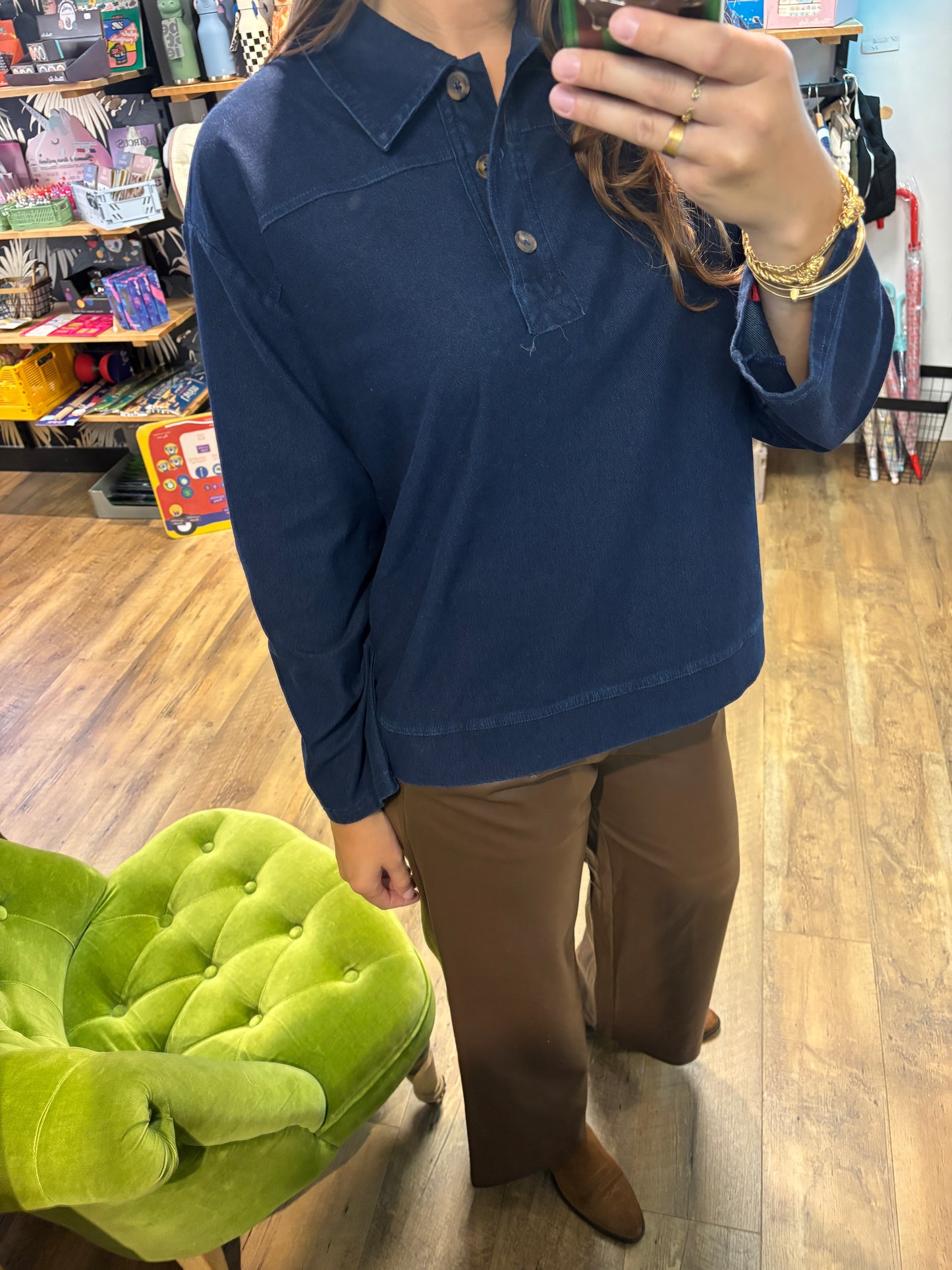 Chemise DARK BLUE - Ihkate denim