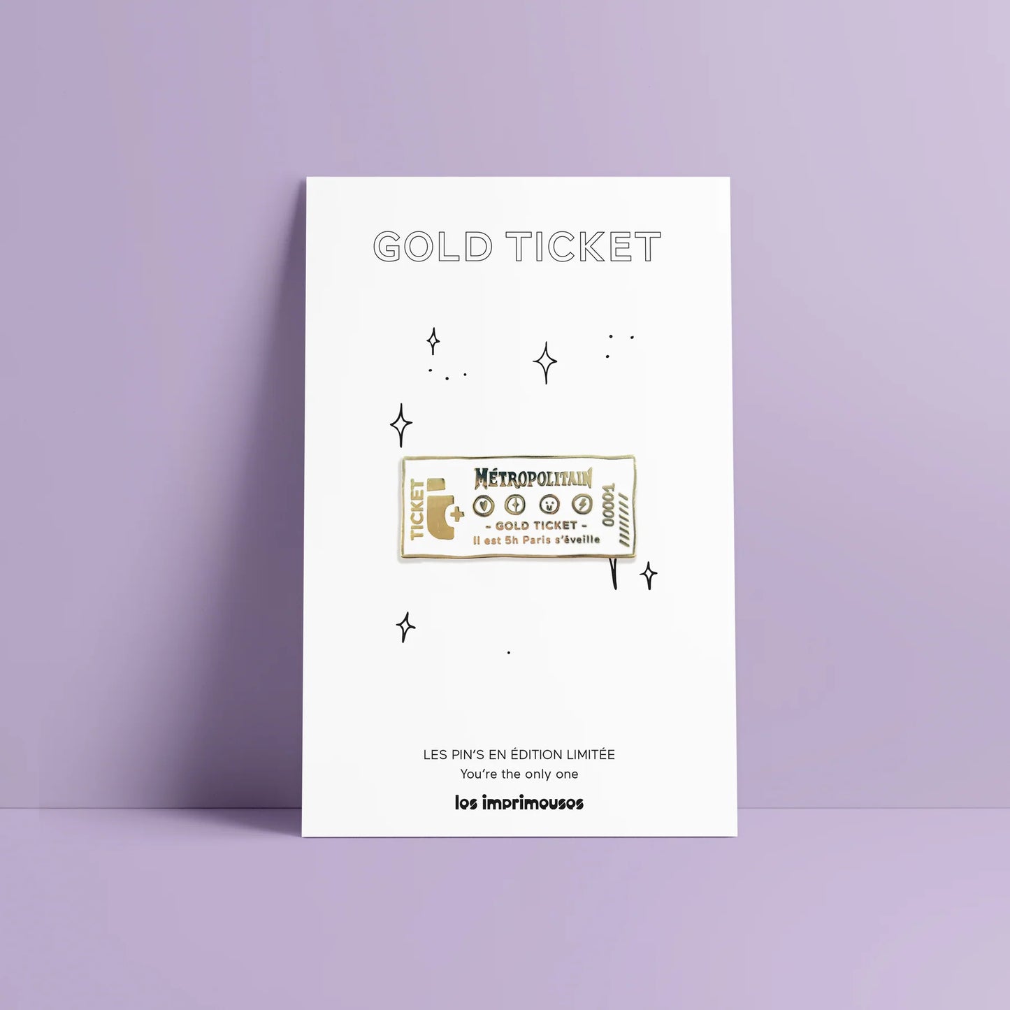 Pin’s Ticket de métro - Gold Ticket