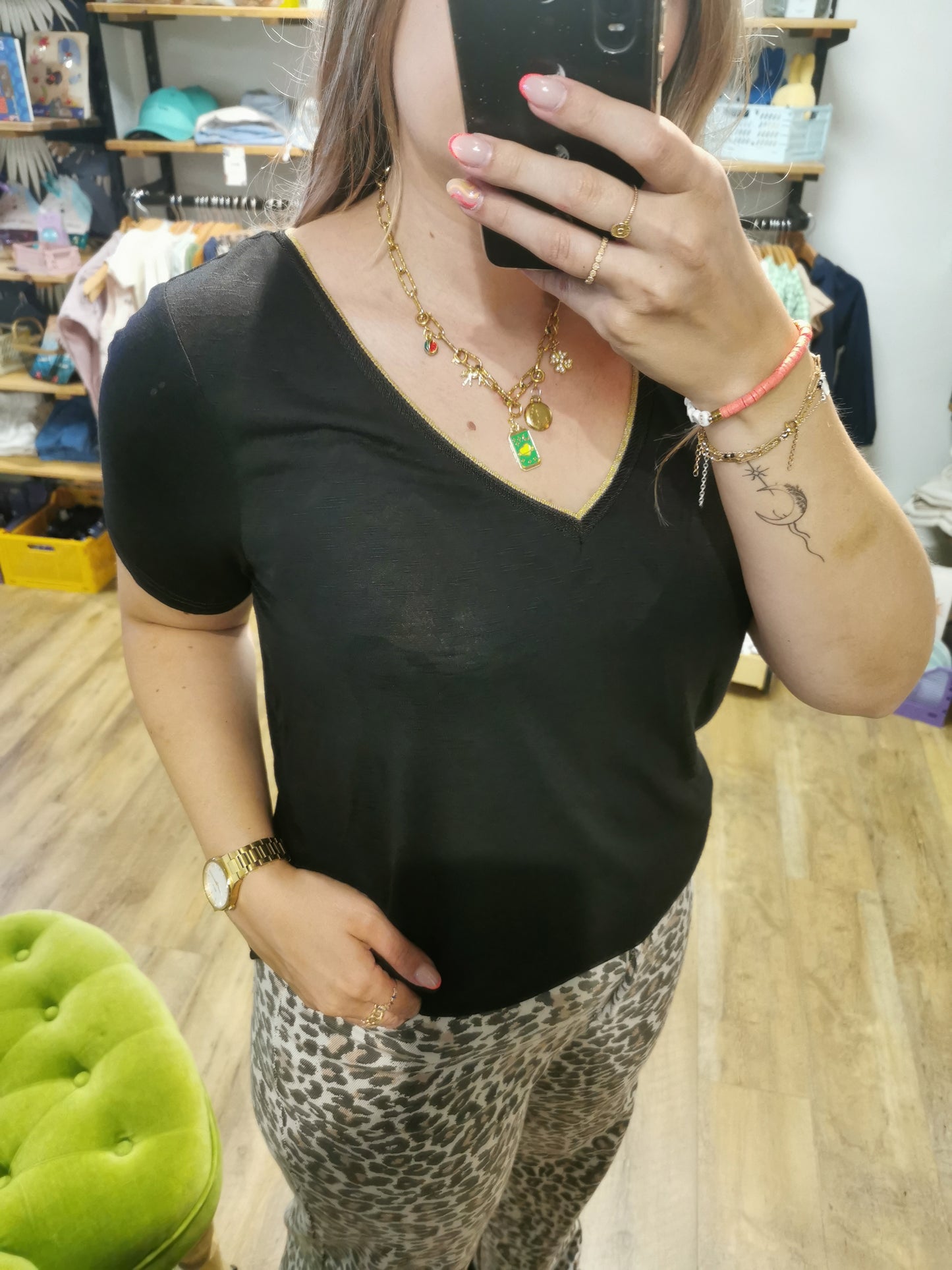 Tee-shirt BLACK - Vinoel Lurex