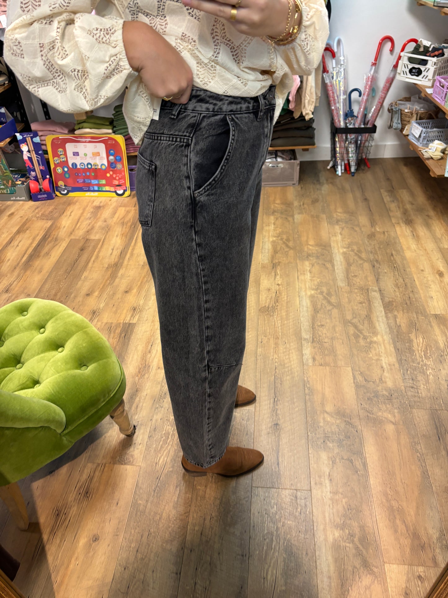 Jean’s Barrel -DENIM GREY WASHED - IHNAMELLY PA