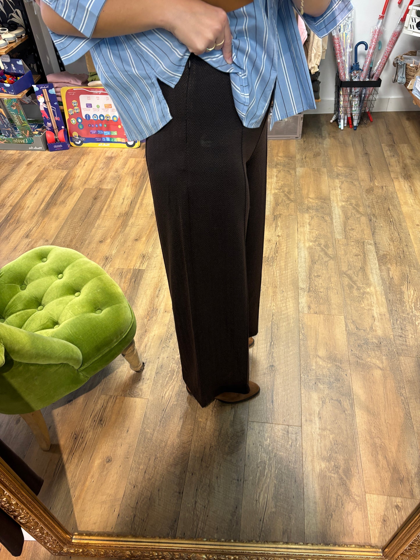 Pantalon BLACK BROWN - Ihkate Jacquard