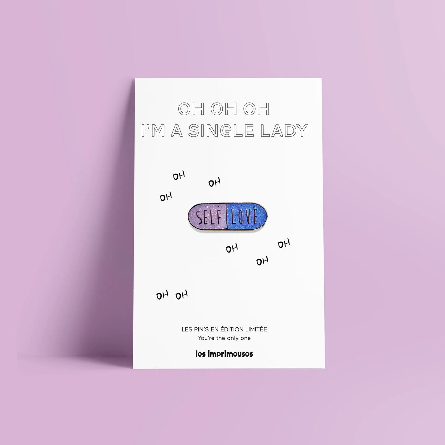 Pin's Self Love - Single Lady Glitter !