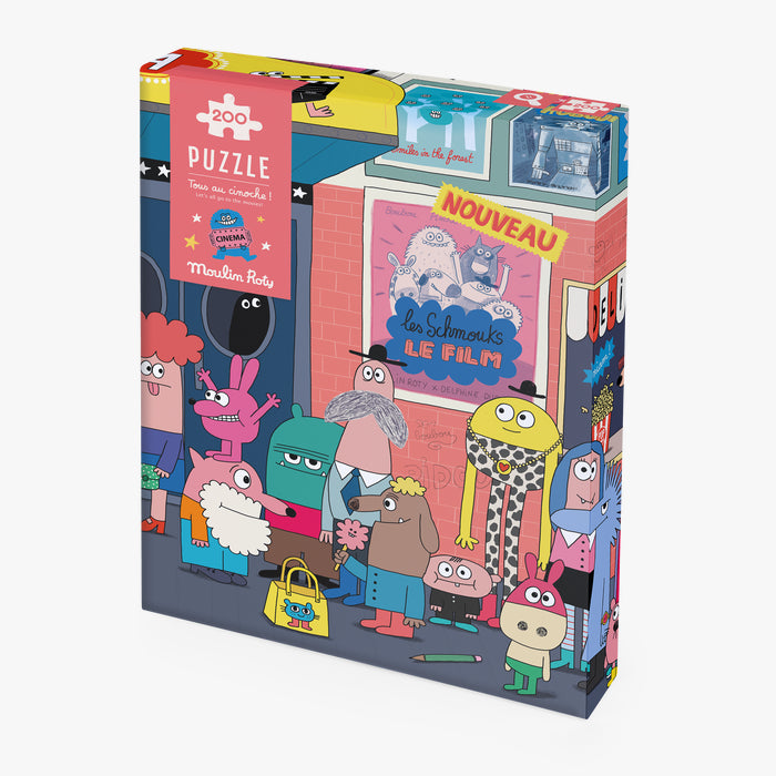 Puzzle Tous au cinoche Les Schmouks - Moulin Roty