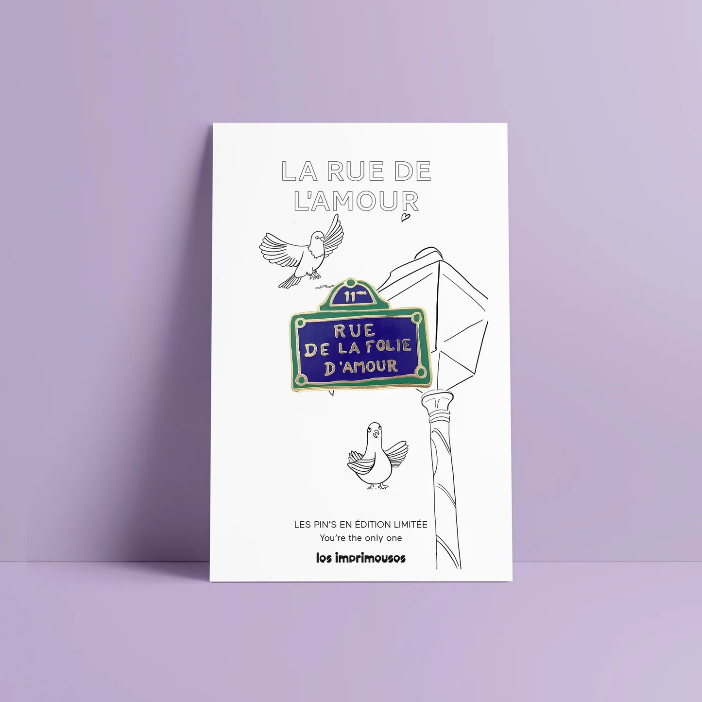 Pin’s Plaque de rue - Rue de la Folie d’Amour
