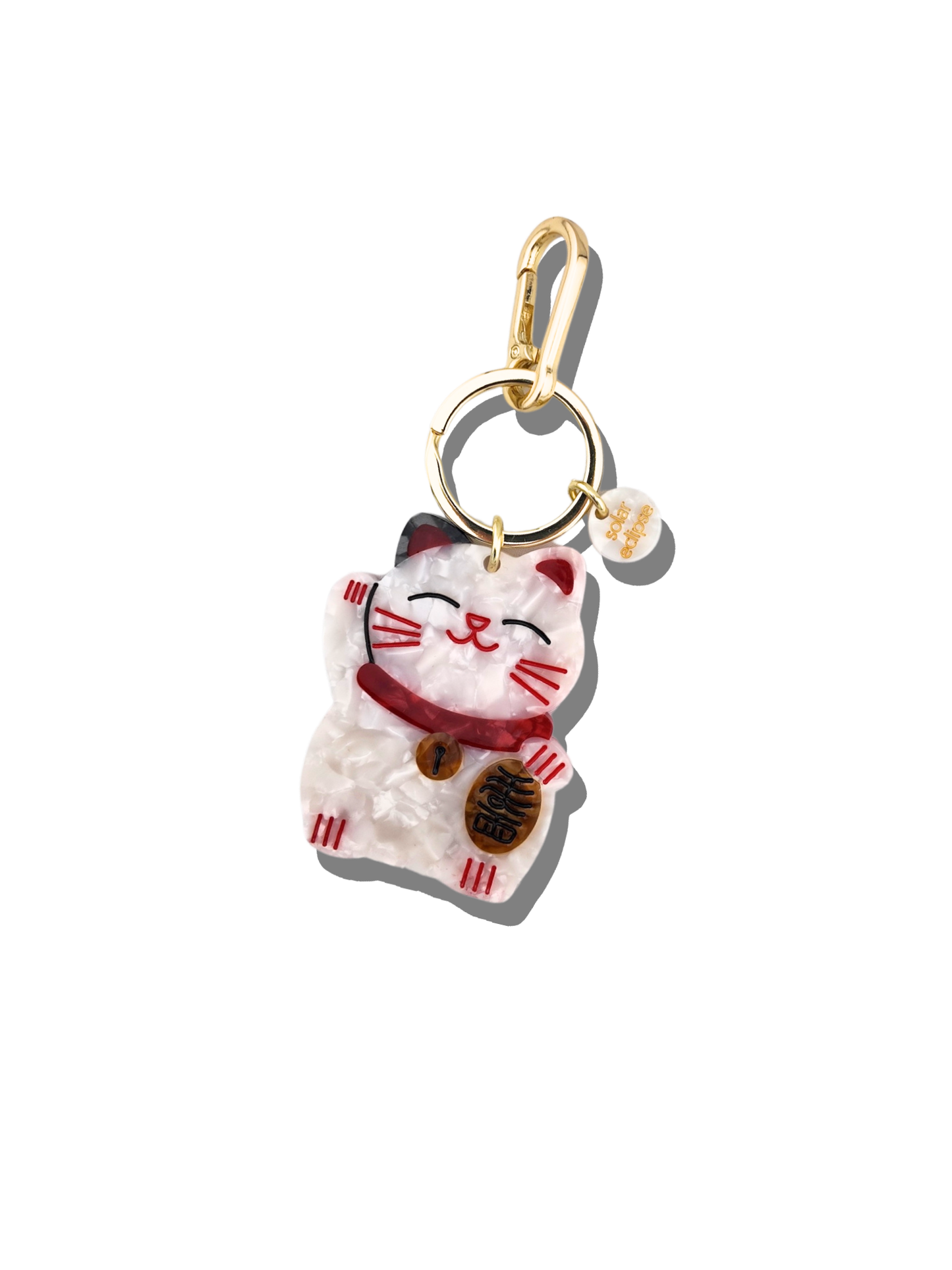Porte-clés + Charme de sac Lucky Cat | Solar Eclipse