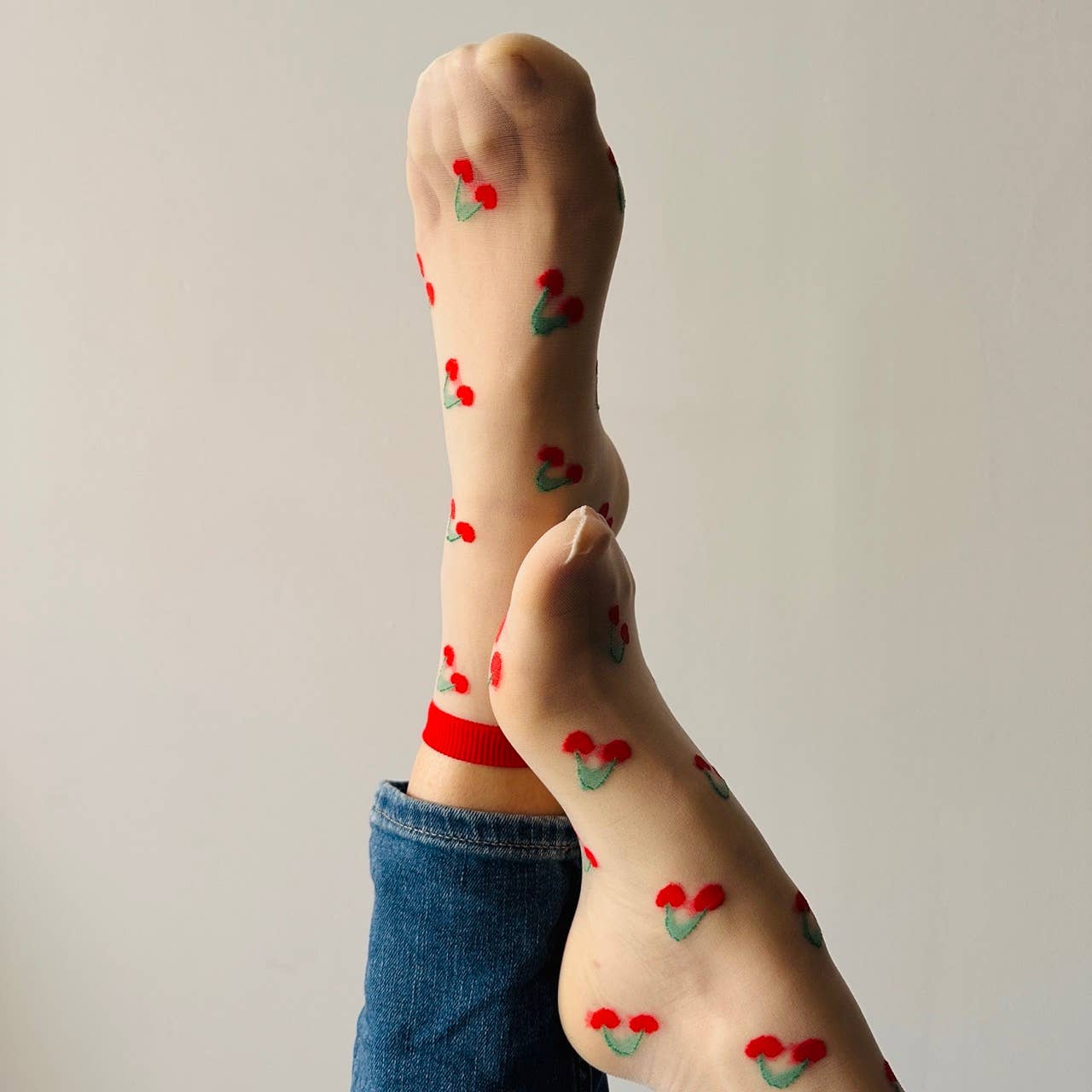 Clémence - Chaussettes cerises