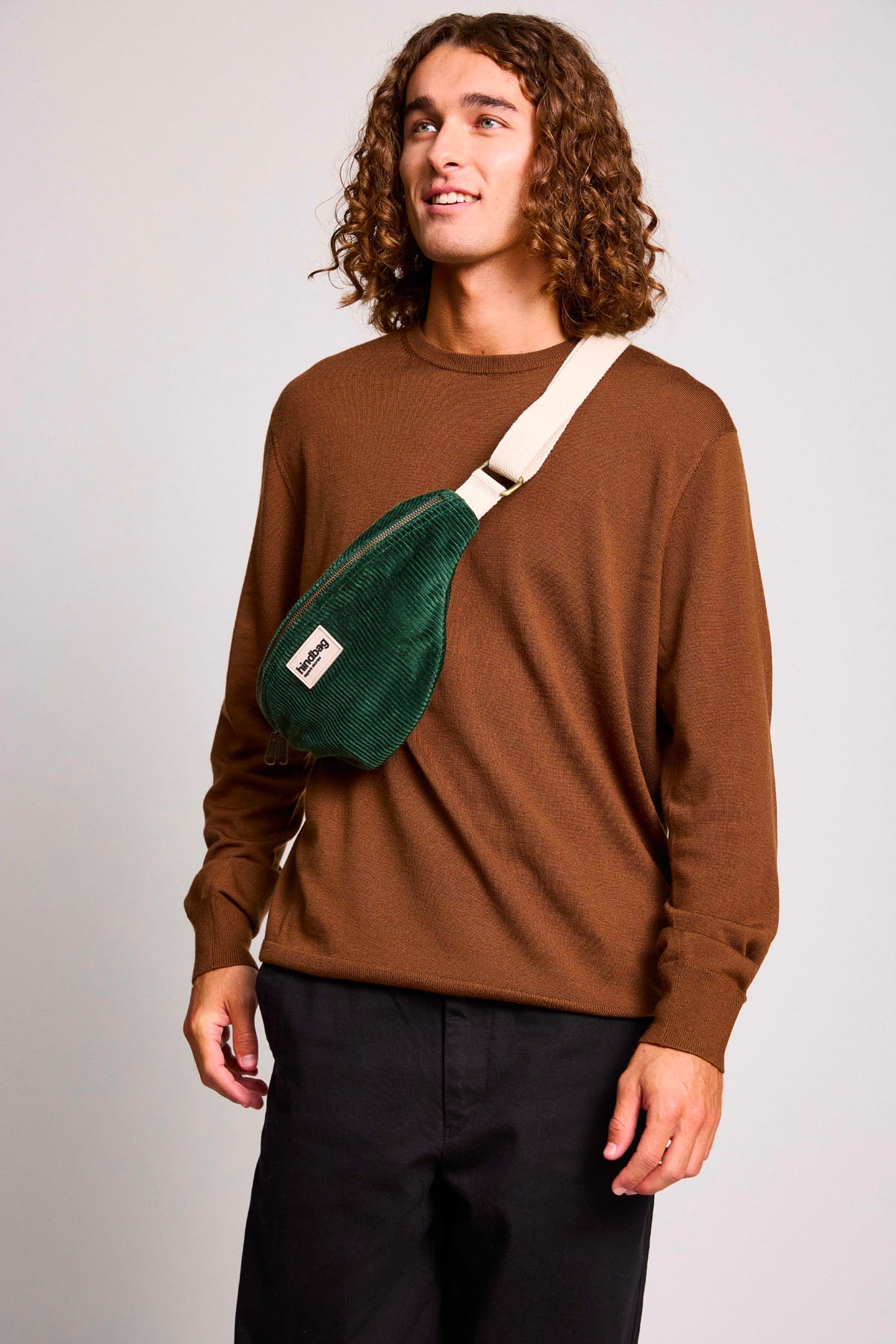 Sac banane VELOURS SAPIN - Olivia