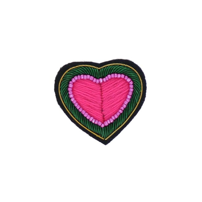 Broche Coeur rose