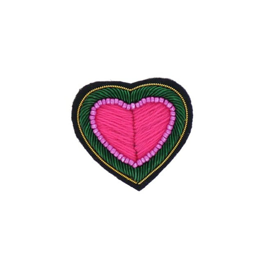 Broche Coeur rose
