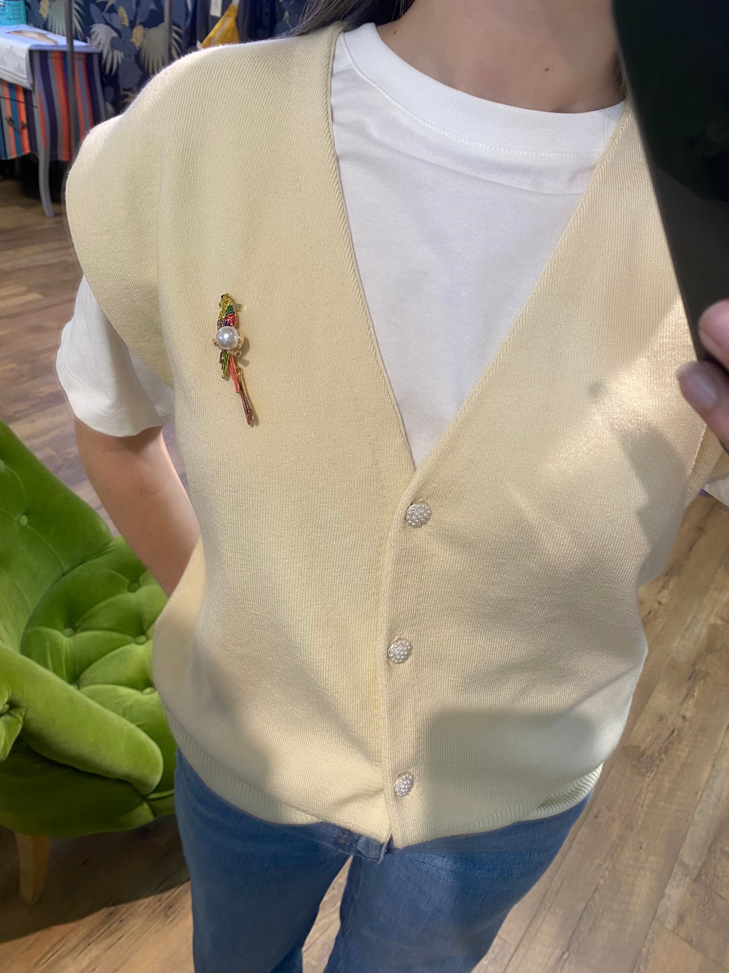 Gilet sans manche ECRU - Molla