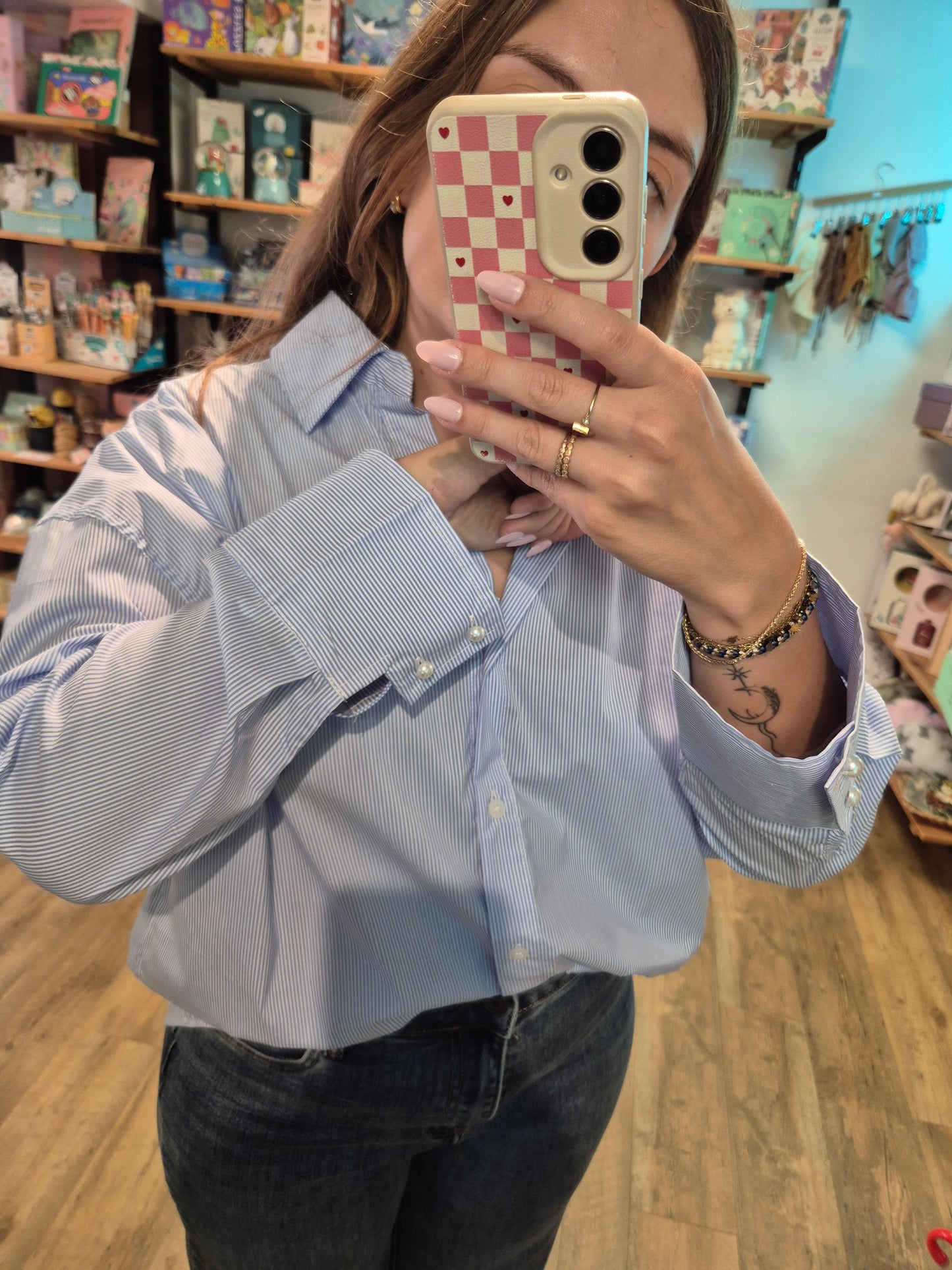 Top RAYURES BLEUES- Danny