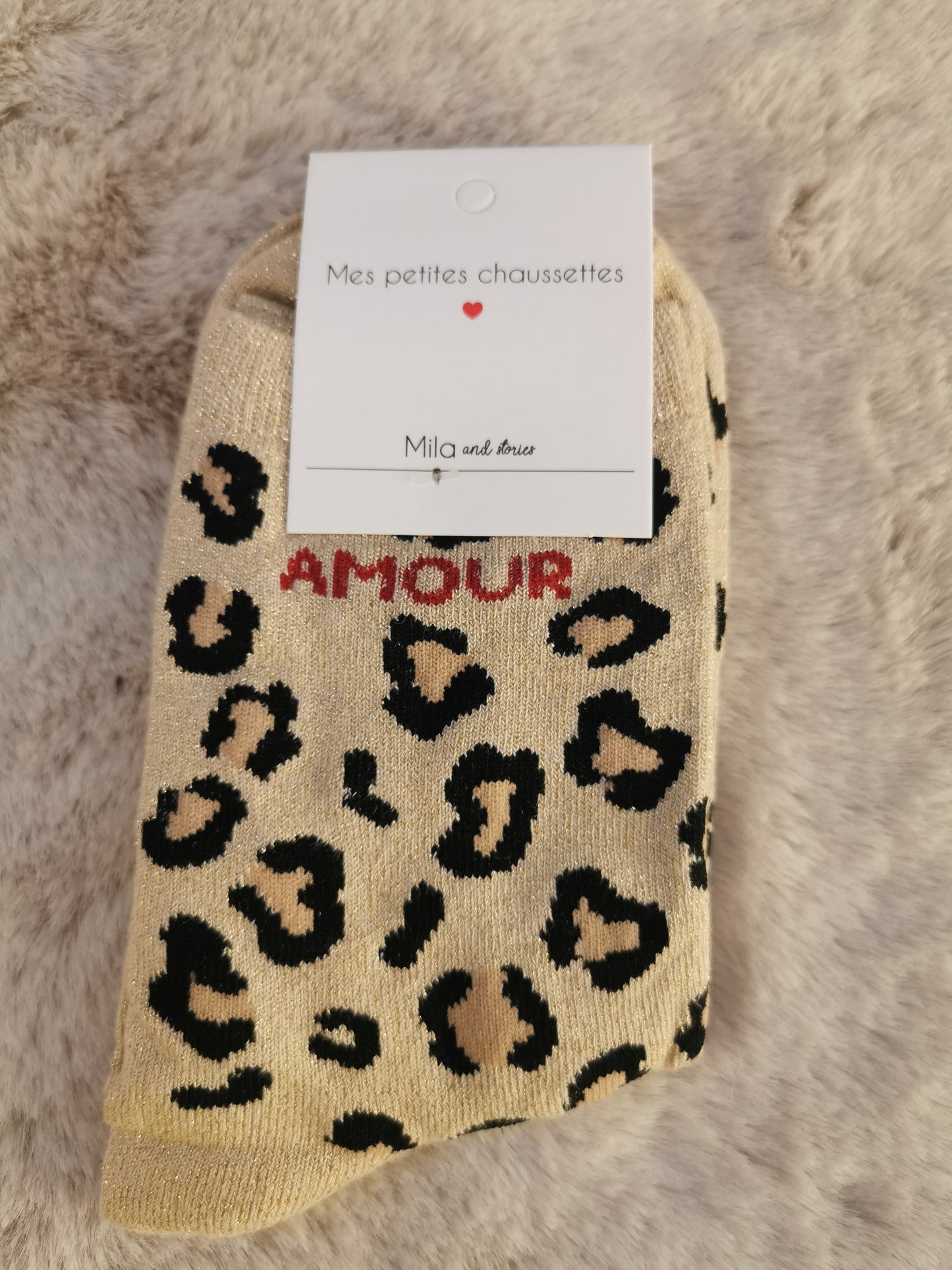 Chaussettes AMOUR LEOPARD