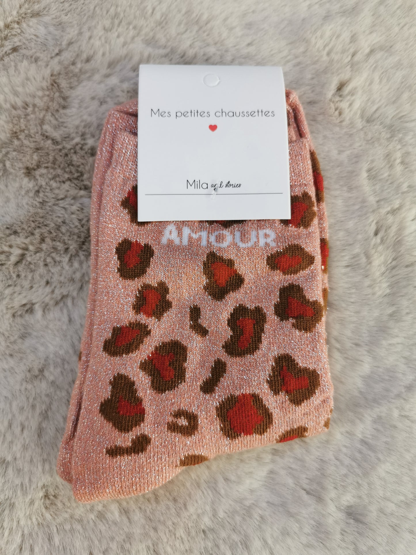 Chaussettes AMOUR LEOPARD