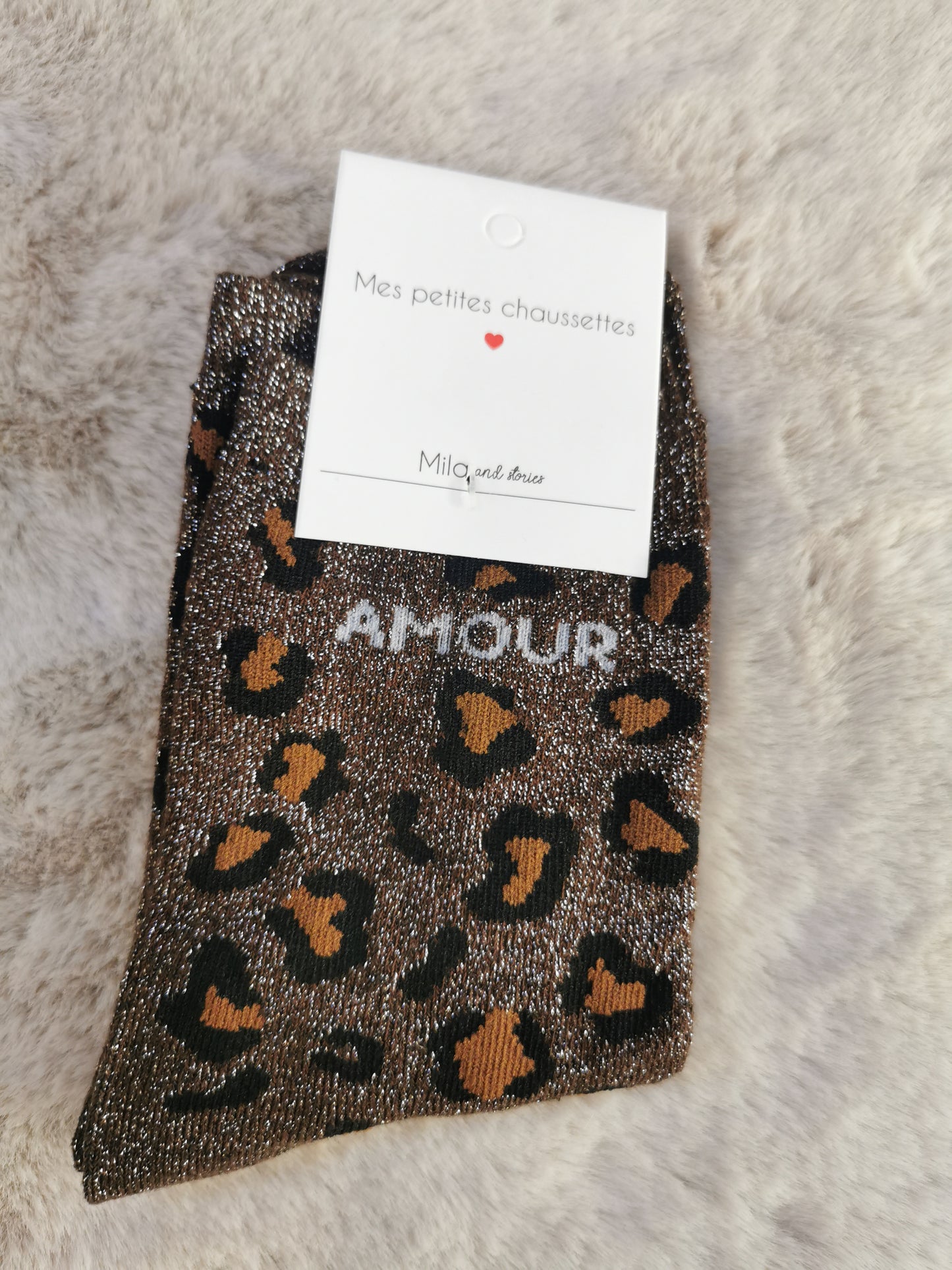 Chaussettes AMOUR LEOPARD