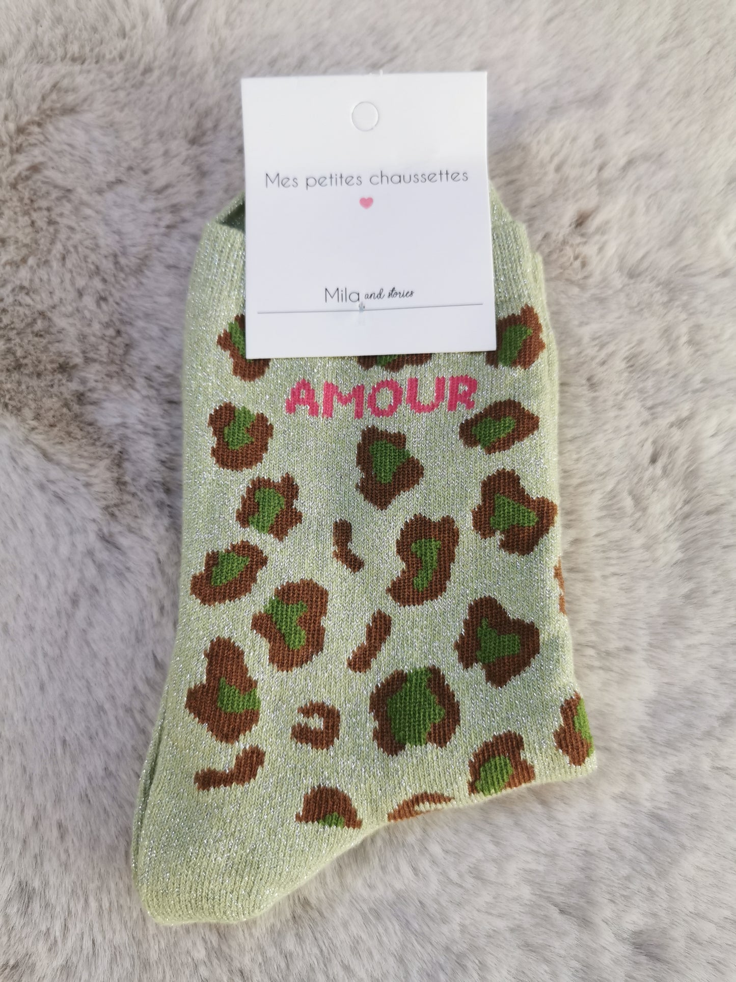 Chaussettes AMOUR LEOPARD