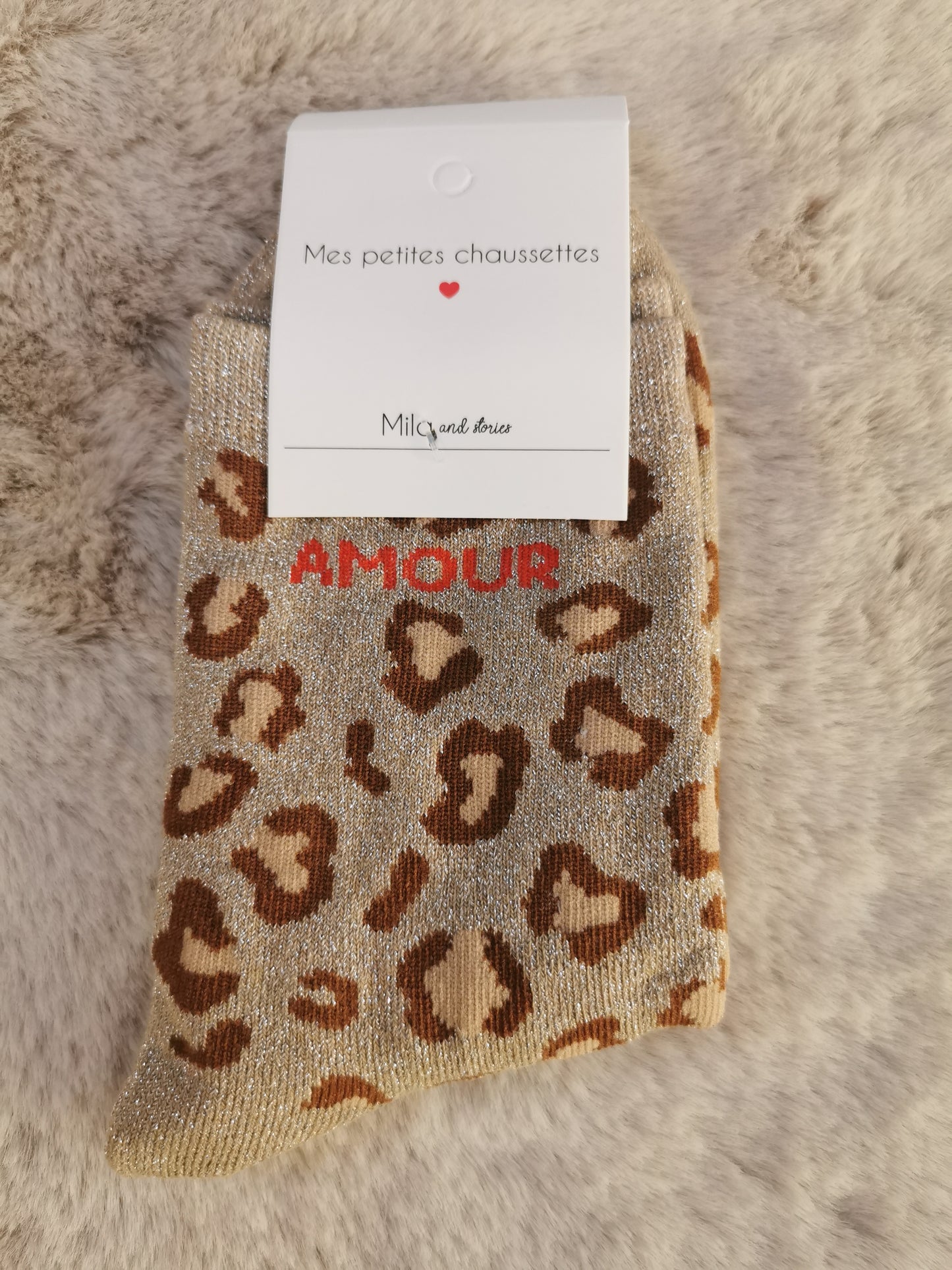 Chaussettes AMOUR LEOPARD