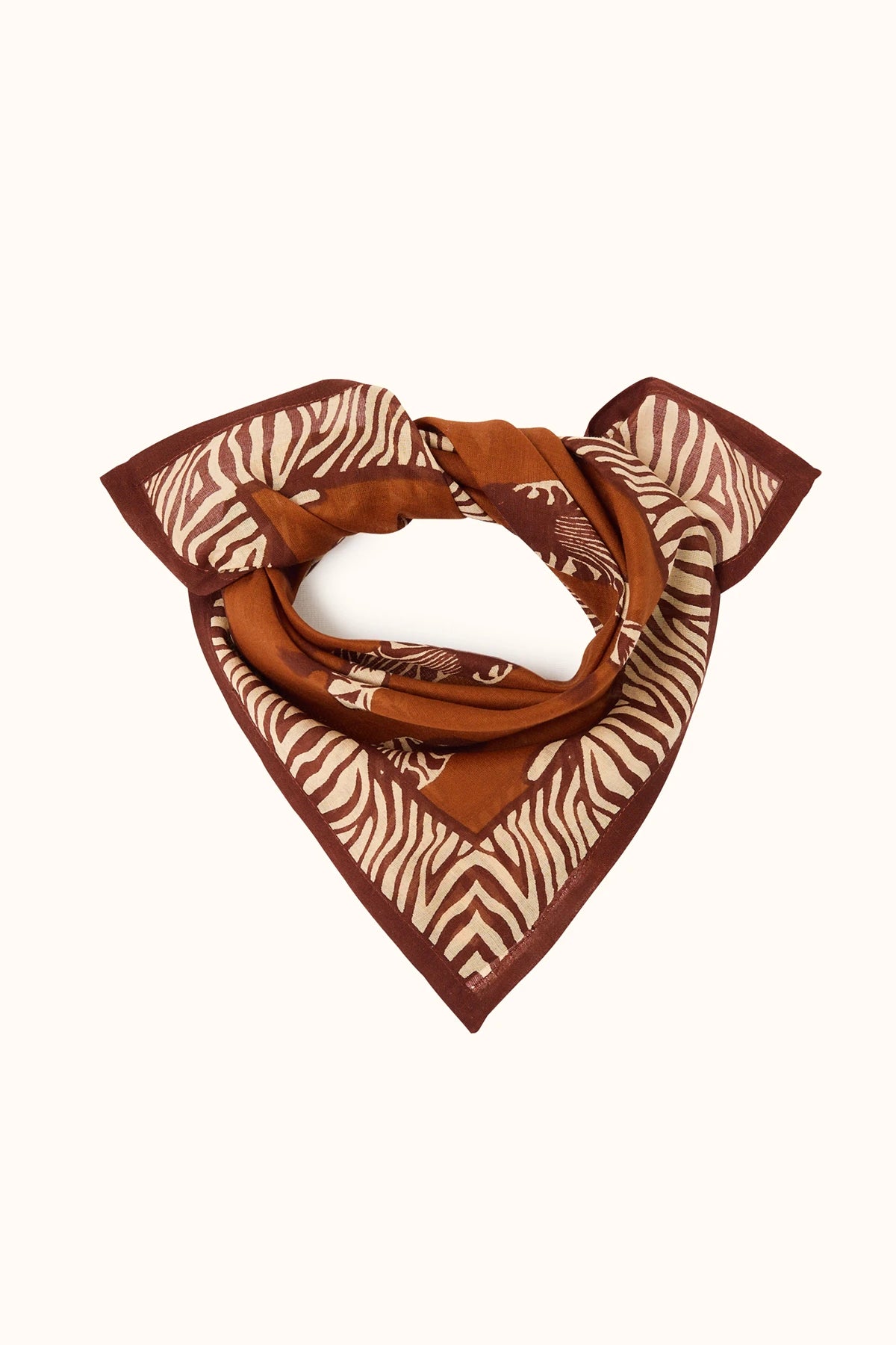 Foulard "Dupitta" ZEBRE BROWN - Apaches