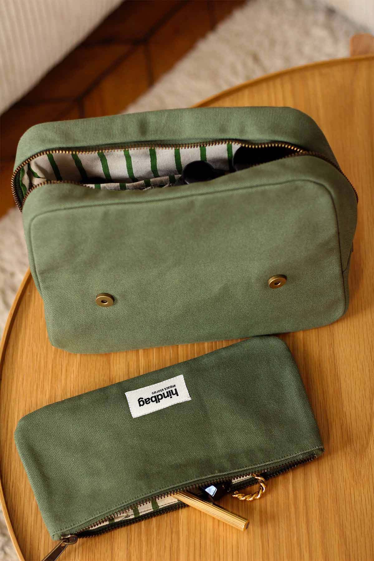 Trousse de toilette XL Alix - OLIVE