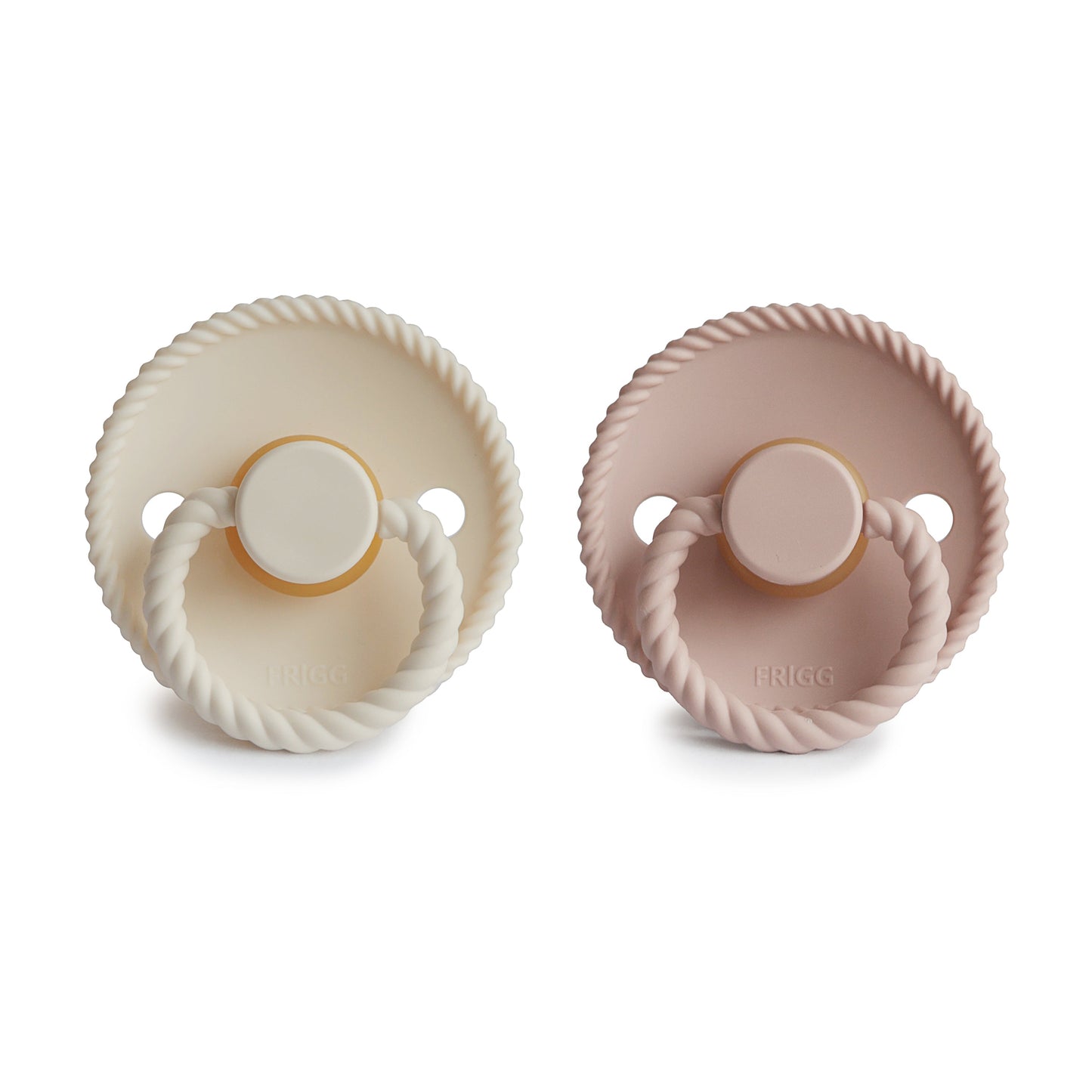 Sucette Rope - BLUSH/CREAM 0 à 6 mois (pack de 2)