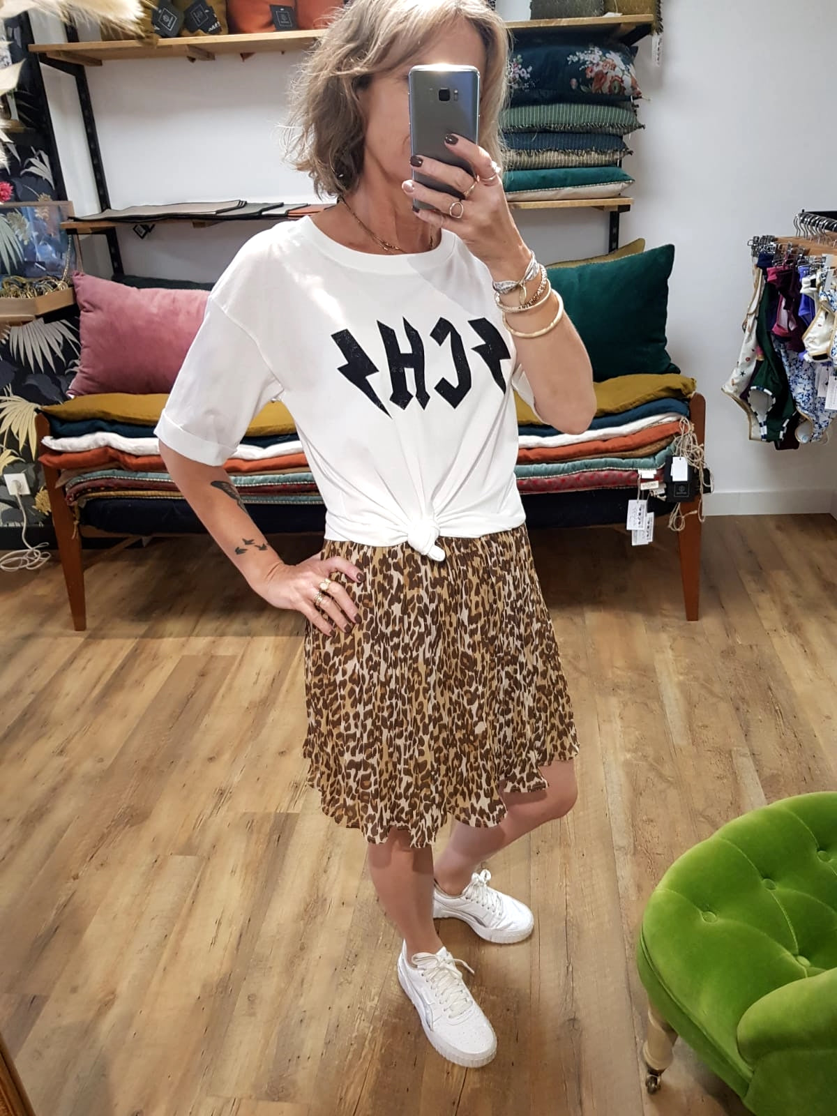 Jupe BLACK LEO - Vireneta