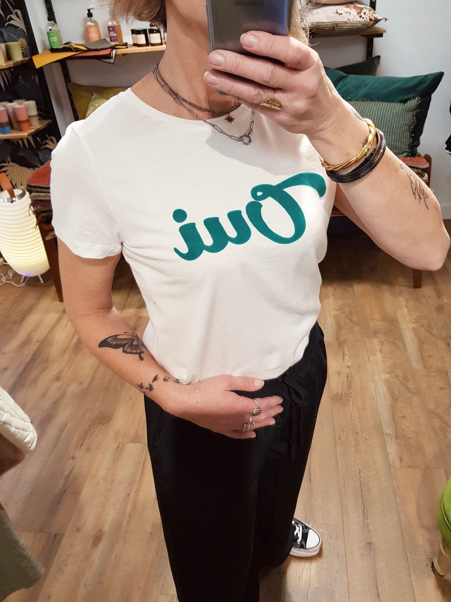 Tee-shirt CLOUD DANCER GREEN - Ihcamino