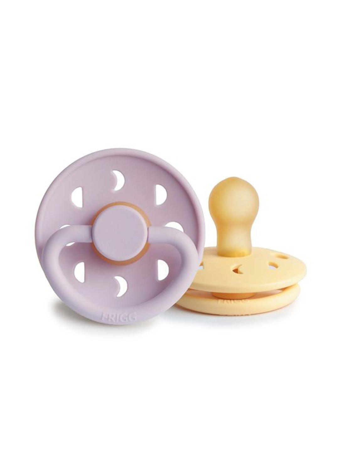 Sucette Moon - PALE DAFFOLI / SOFT LILAC 0 à 6 mois (pack de 2)