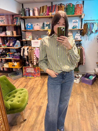 Chemise GREEN STRIPE - Ihfluca