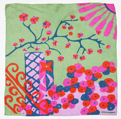 Foulard VERT - Mini Sakura