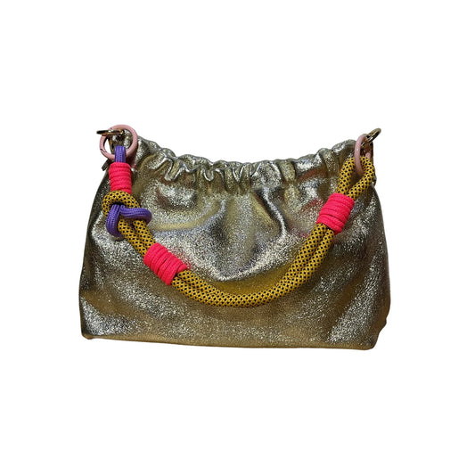 Sac bandoulière cuir suédine Plissa - DORE