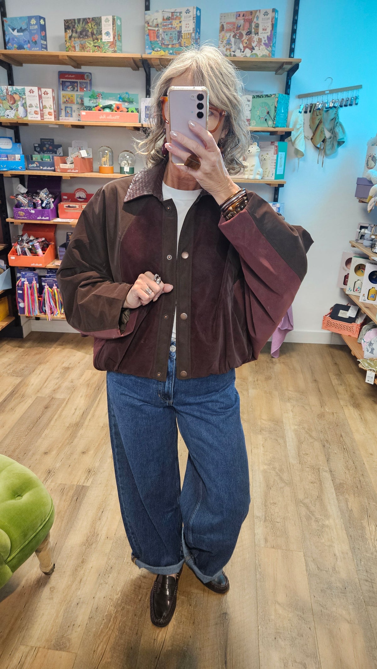 Veste PATCHWORK PURPLE - Leandro